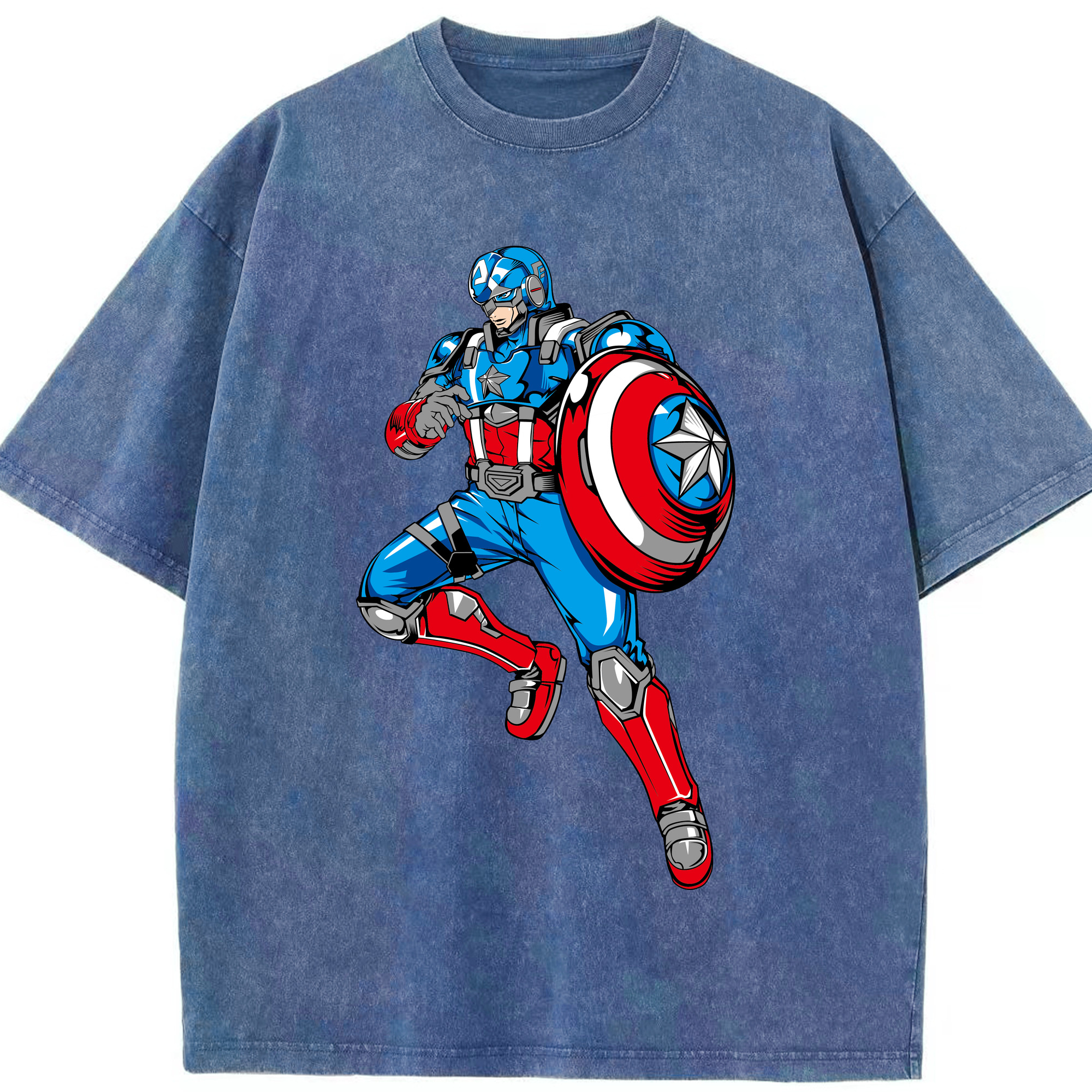 （画像用） アベンジャーズ The Avengers 綿100% ヴィンテージ風 半袖Tシャツ（フロントプリント）