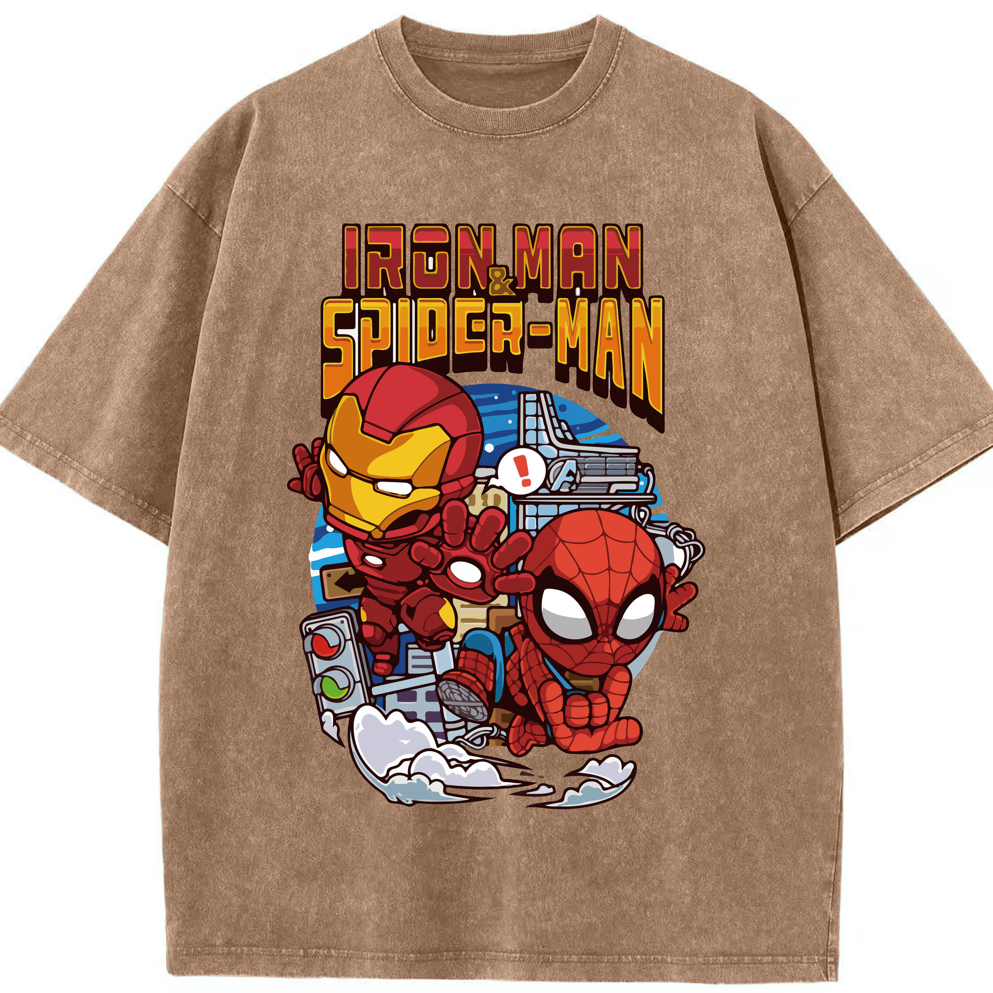 （画像用） アベンジャーズ The Avengers 綿100% ヴィンテージ風 半袖Tシャツ（フロントプリント）