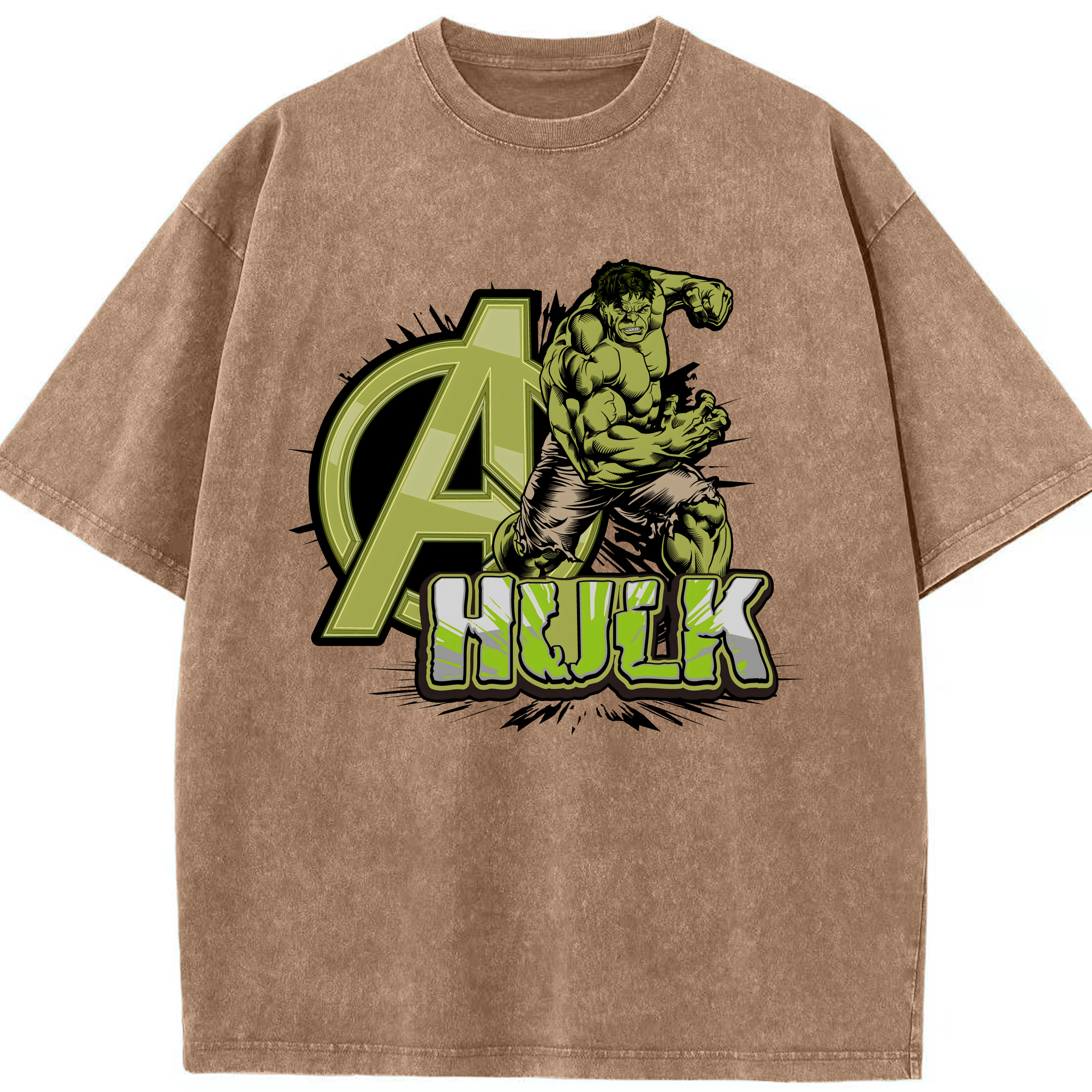 （画像用） アベンジャーズ The Avengers 綿100% ヴィンテージ風 半袖Tシャツ（フロントプリント）