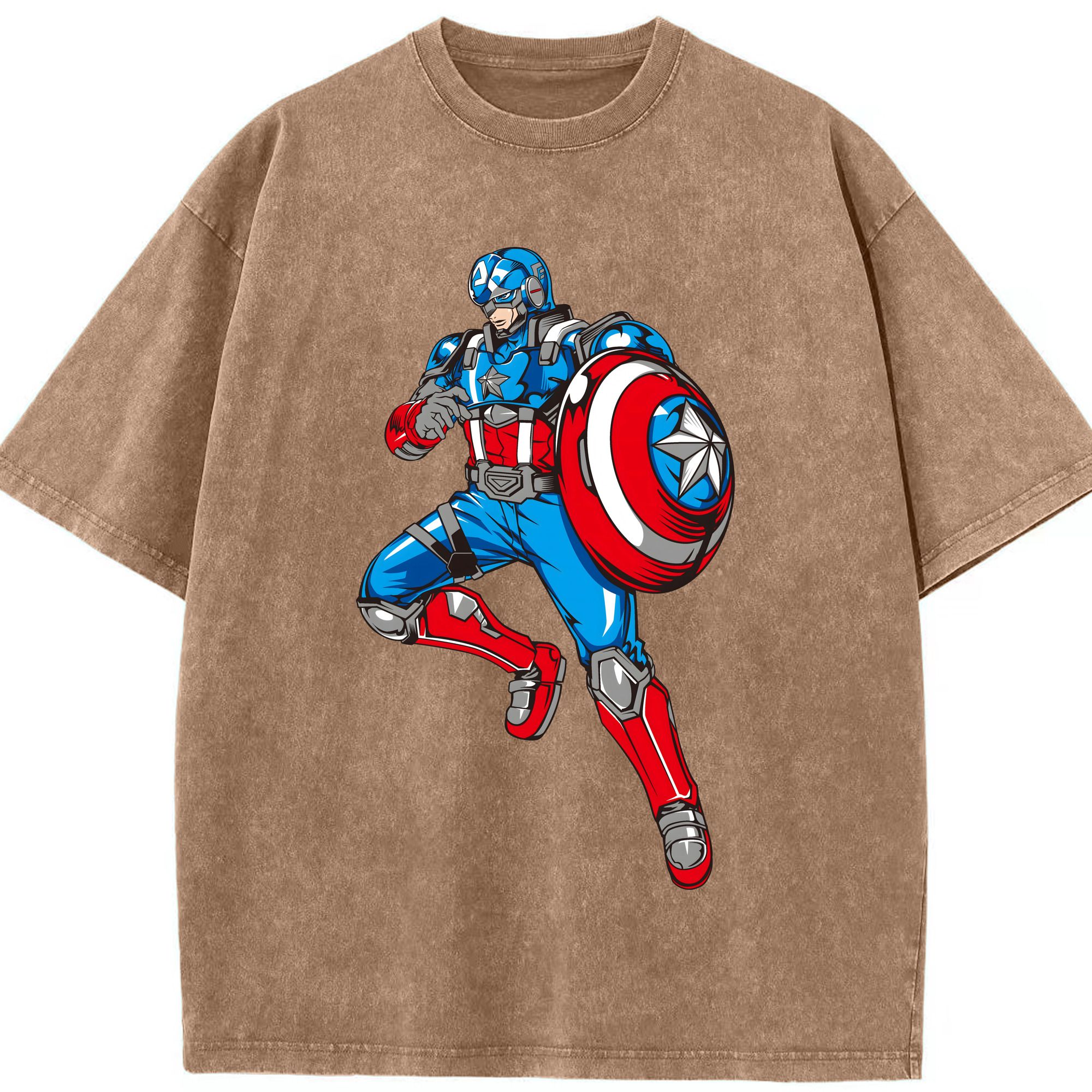 （画像用） アベンジャーズ The Avengers 綿100% ヴィンテージ風 半袖Tシャツ（フロントプリント）