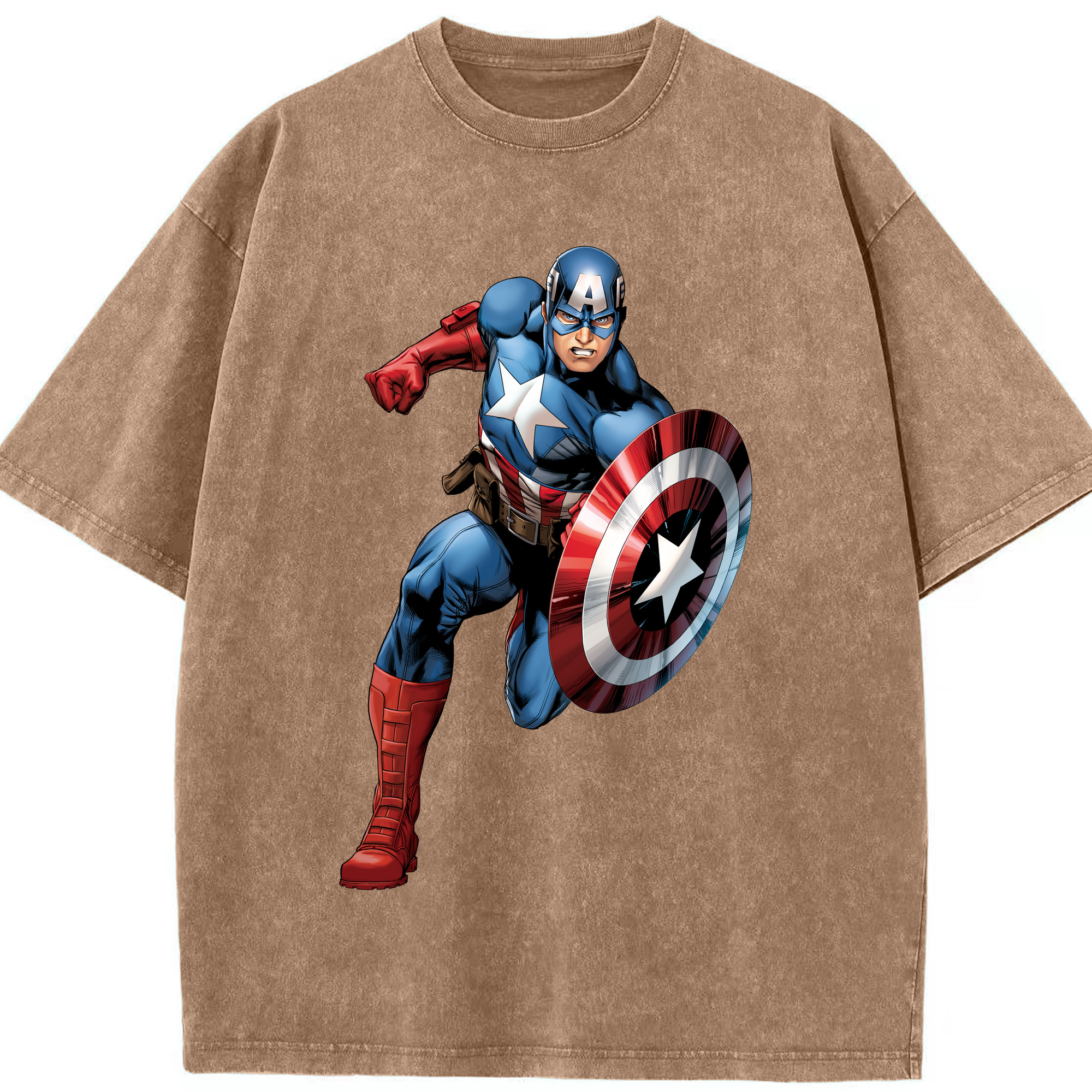 （画像用） アベンジャーズ The Avengers 綿100% ヴィンテージ風 半袖Tシャツ（フロントプリント）