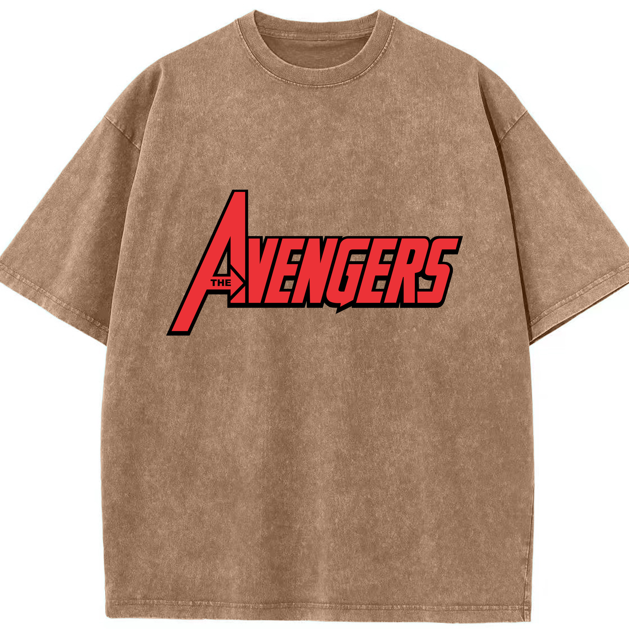 （画像用） アベンジャーズ The Avengers 綿100% ヴィンテージ風 半袖Tシャツ（フロントプリント）
