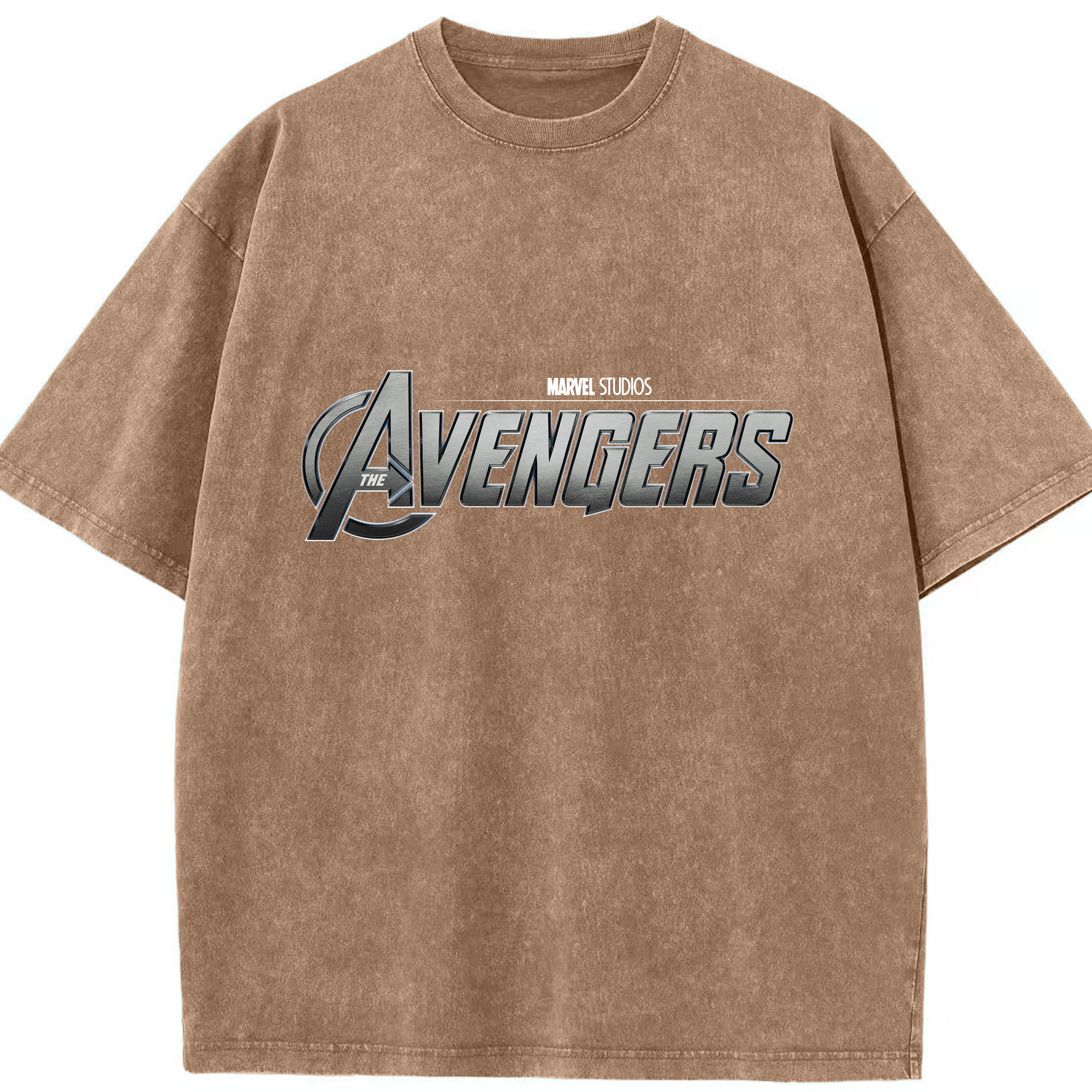 （画像用） アベンジャーズ The Avengers 綿100% ヴィンテージ風 半袖Tシャツ（フロントプリント）