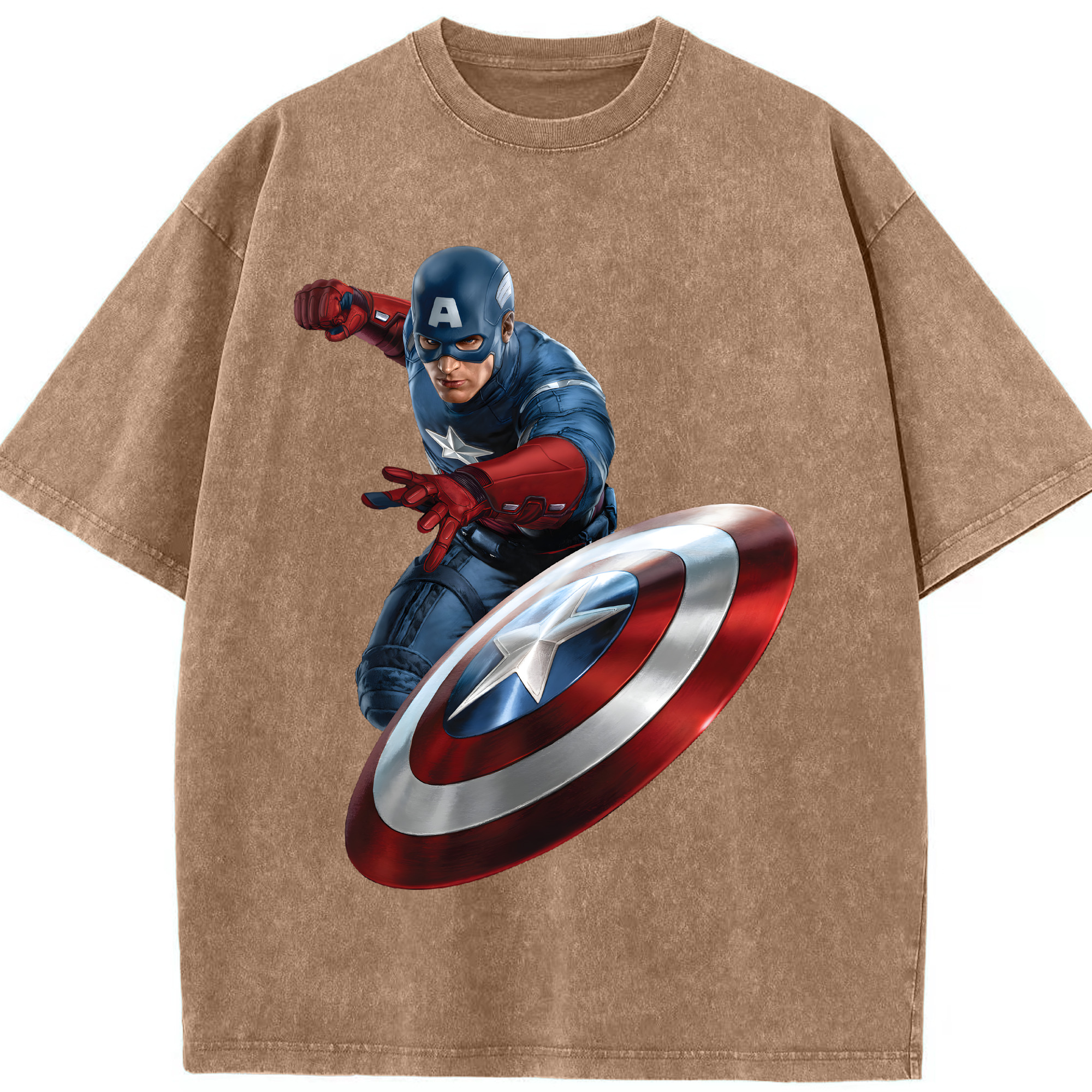 （画像用） アベンジャーズ The Avengers 綿100% ヴィンテージ風 半袖Tシャツ（フロントプリント）