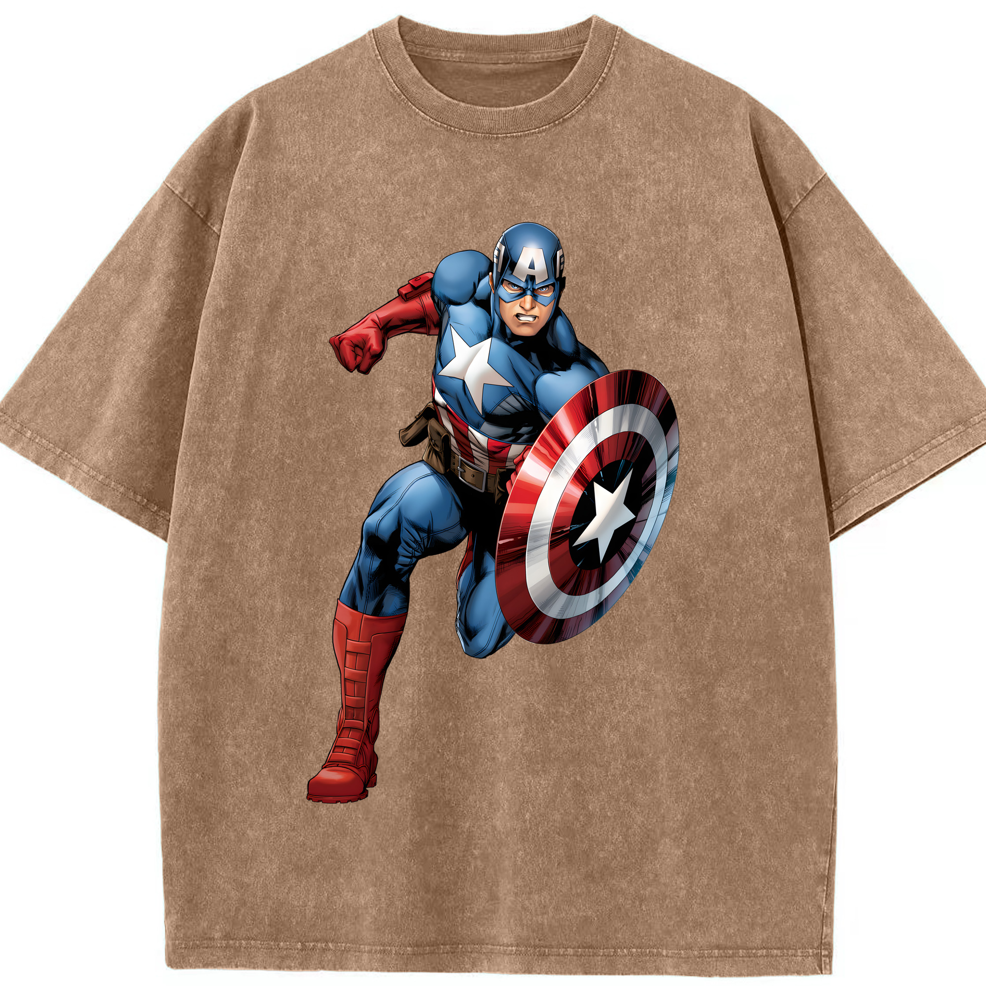 （画像用） アベンジャーズ The Avengers 綿100% ヴィンテージ風 半袖Tシャツ（フロントプリント）