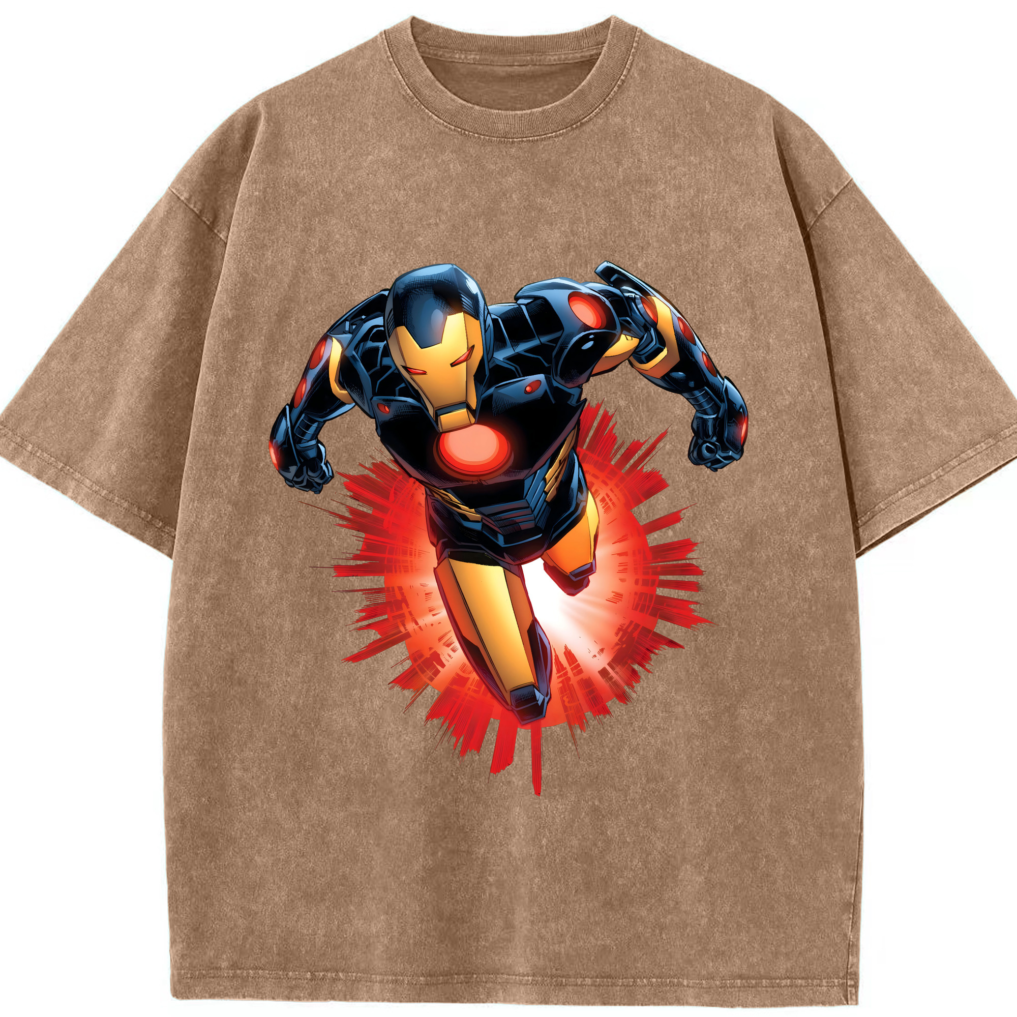 （画像用） アベンジャーズ The Avengers 綿100% ヴィンテージ風 半袖Tシャツ（フロントプリント）