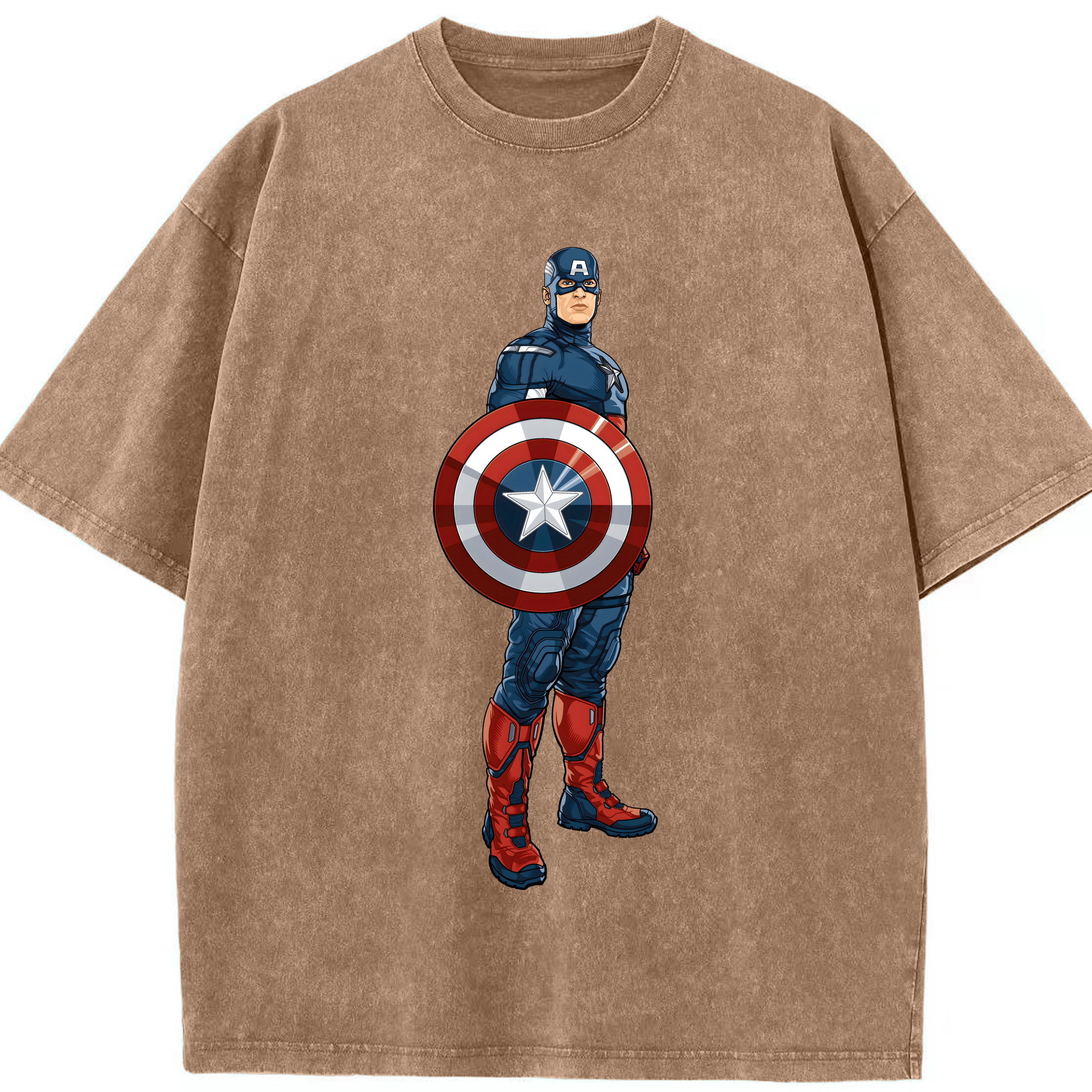 （画像用） アベンジャーズ The Avengers 綿100% ヴィンテージ風 半袖Tシャツ（フロントプリント）