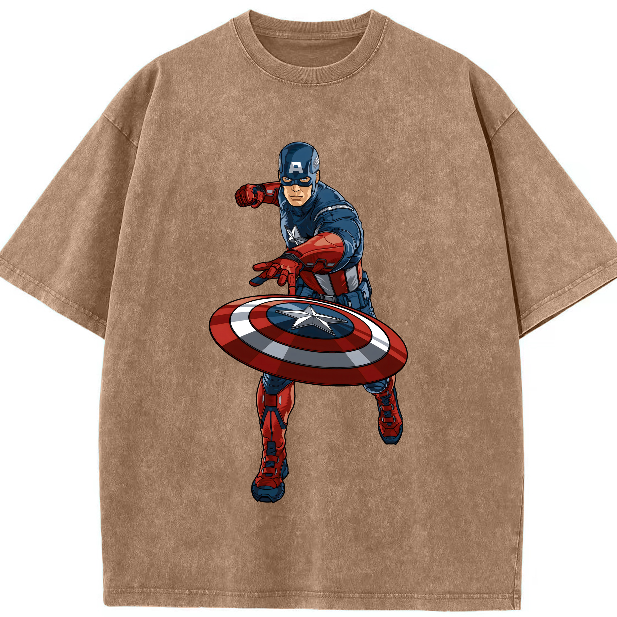 （画像用） アベンジャーズ The Avengers 綿100% ヴィンテージ風 半袖Tシャツ（フロントプリント）
