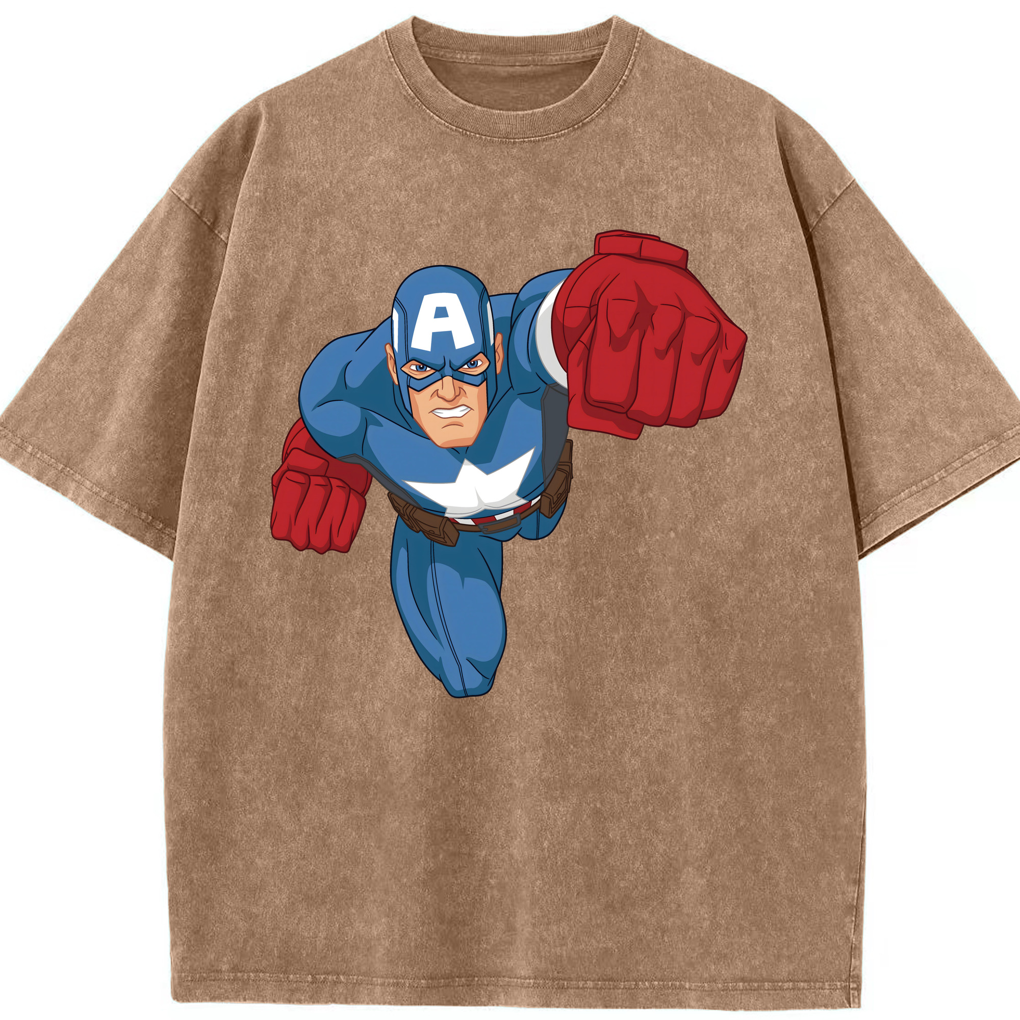 （画像用） アベンジャーズ The Avengers 綿100% ヴィンテージ風 半袖Tシャツ（フロントプリント）