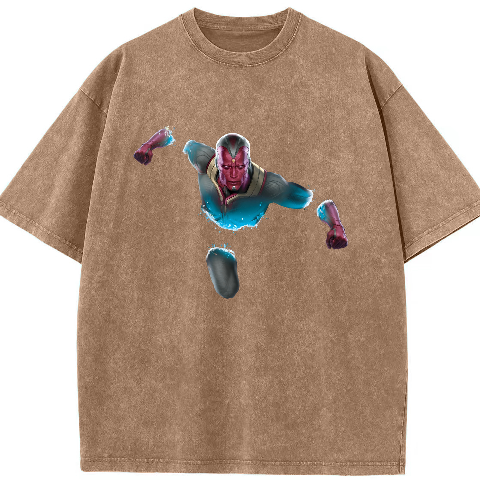（画像用） アベンジャーズ The Avengers 綿100% ヴィンテージ風 半袖Tシャツ（フロントプリント）