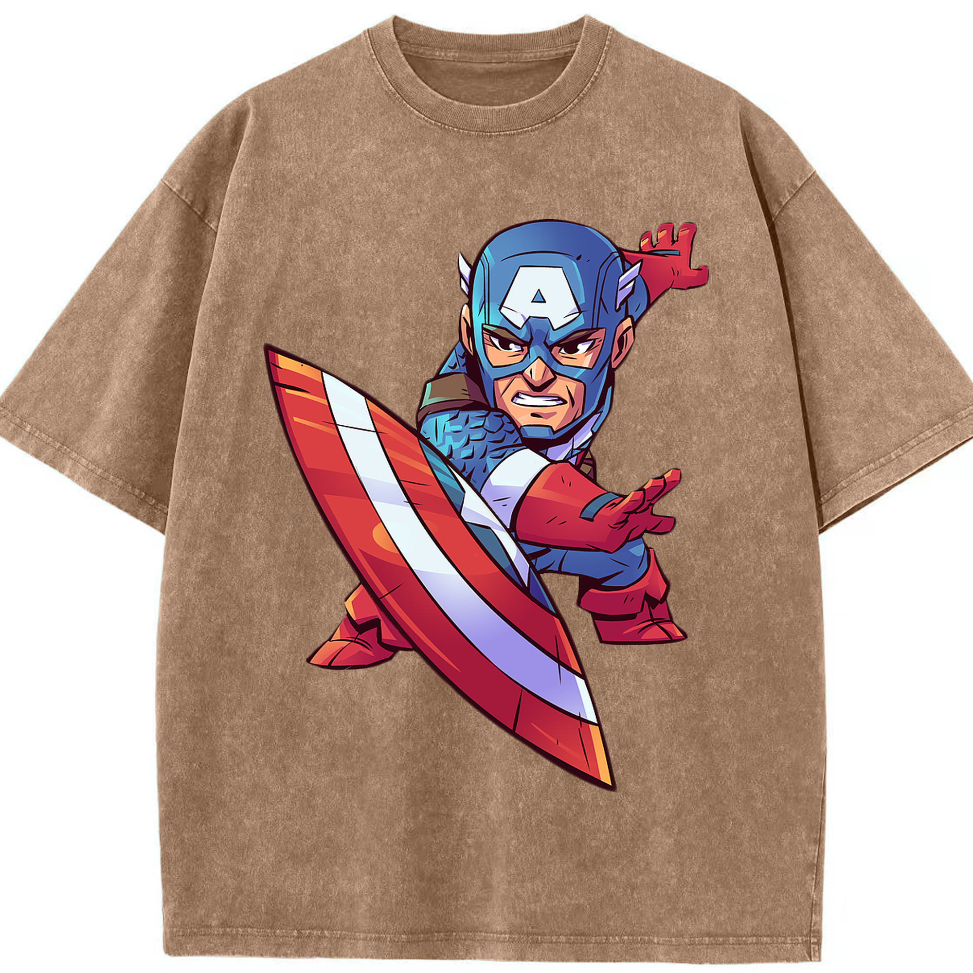 （画像用） アベンジャーズ The Avengers 綿100% ヴィンテージ風 半袖Tシャツ（フロントプリント）