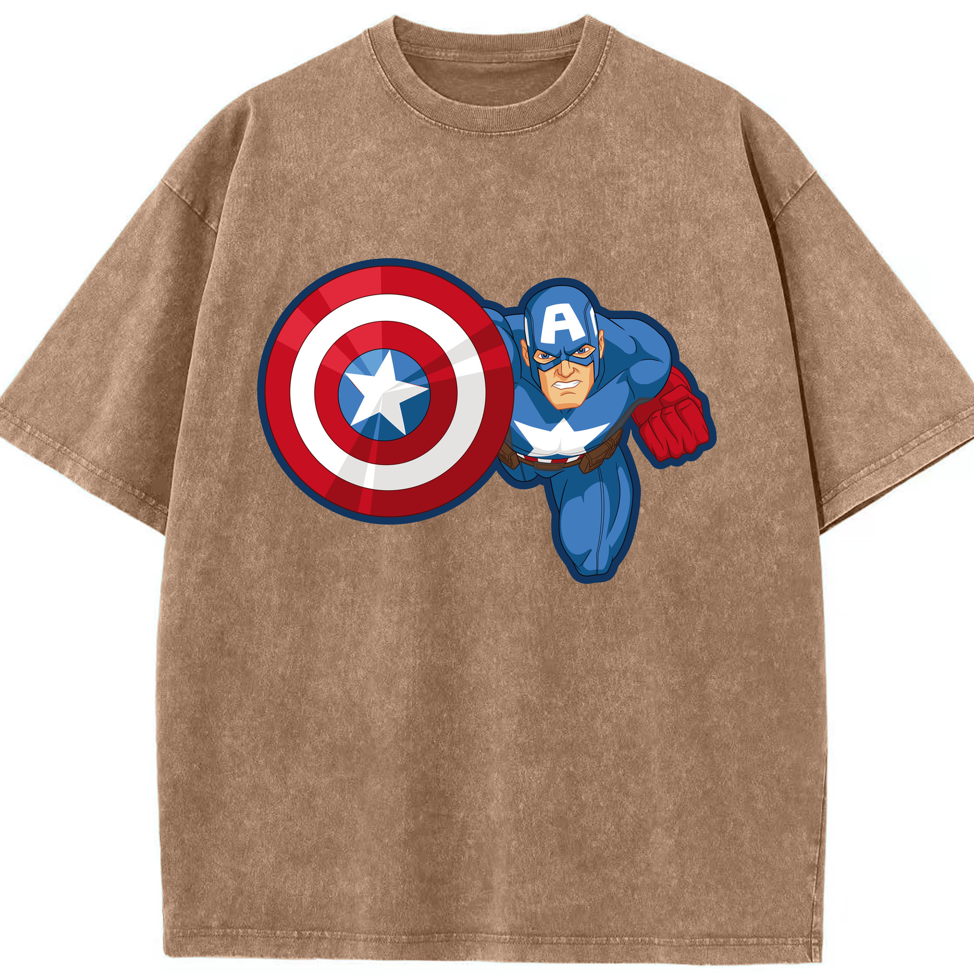 （画像用） アベンジャーズ The Avengers 綿100% ヴィンテージ風 半袖Tシャツ（フロントプリント）