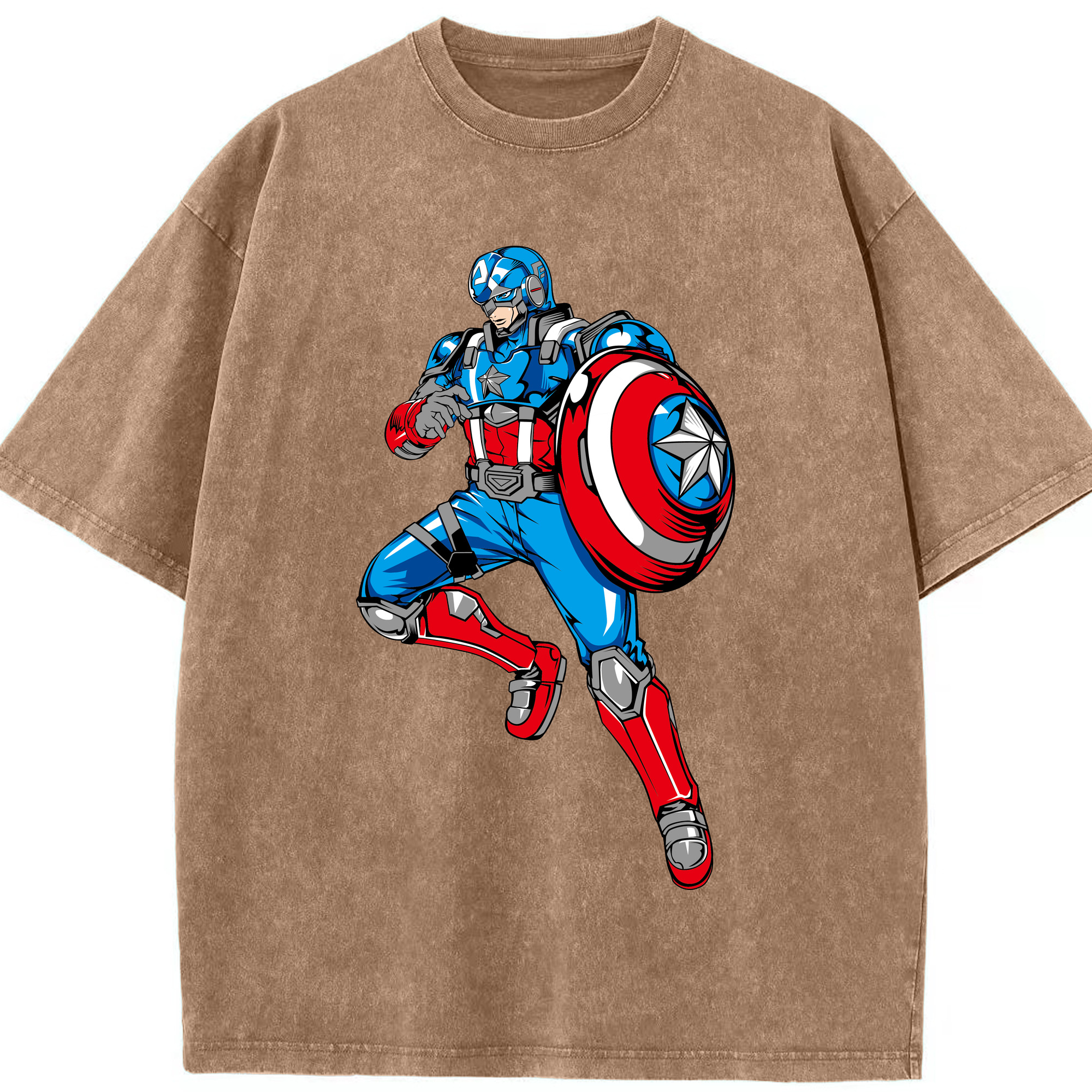 （画像用） アベンジャーズ The Avengers 綿100% ヴィンテージ風 半袖Tシャツ（フロントプリント）
