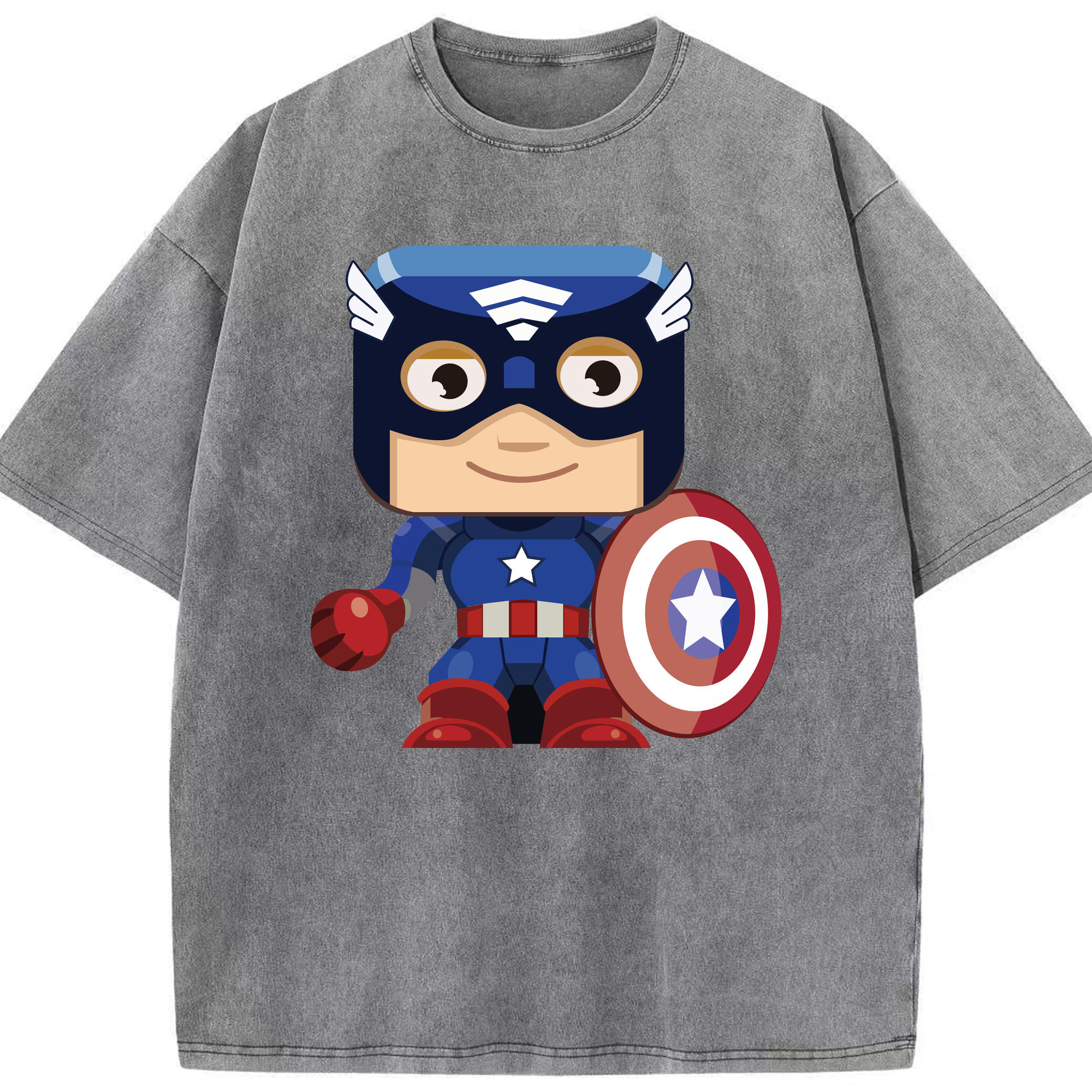（画像用） アベンジャーズ The Avengers 綿100% ヴィンテージ風 半袖Tシャツ（フロントプリント）