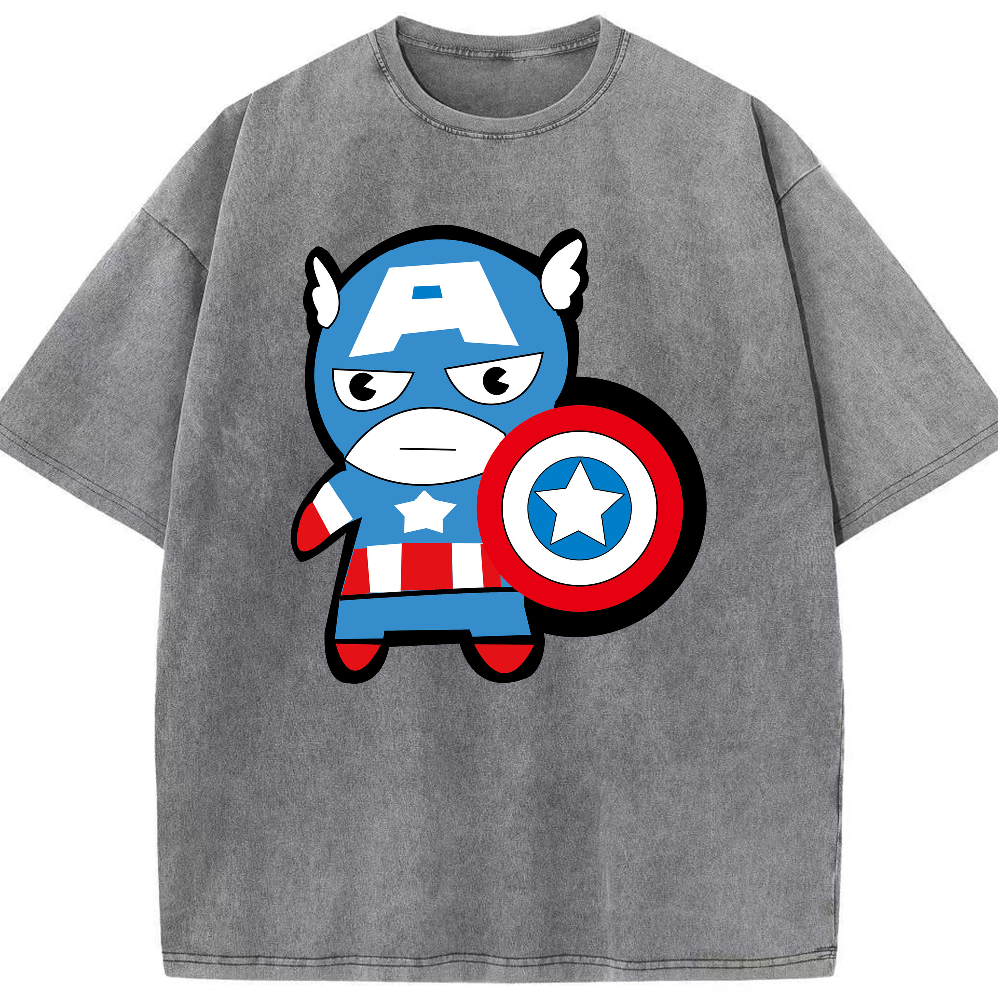（画像用） アベンジャーズ The Avengers 綿100% ヴィンテージ風 半袖Tシャツ（フロントプリント）