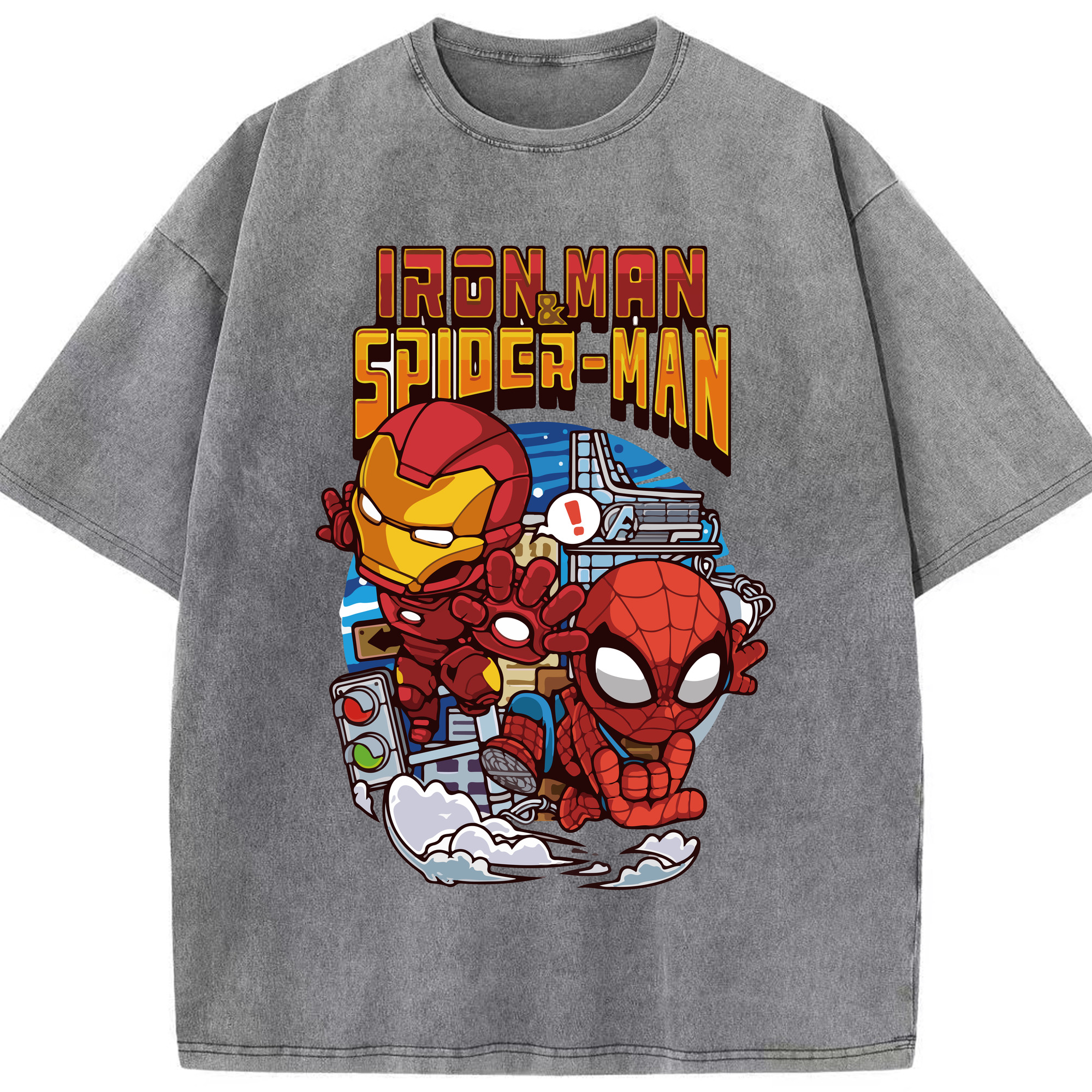 （画像用） アベンジャーズ The Avengers 綿100% ヴィンテージ風 半袖Tシャツ（フロントプリント）