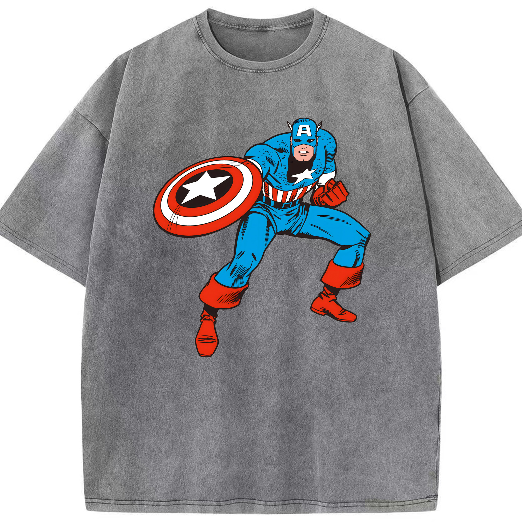 （画像用） アベンジャーズ The Avengers 綿100% ヴィンテージ風 半袖Tシャツ（フロントプリント）