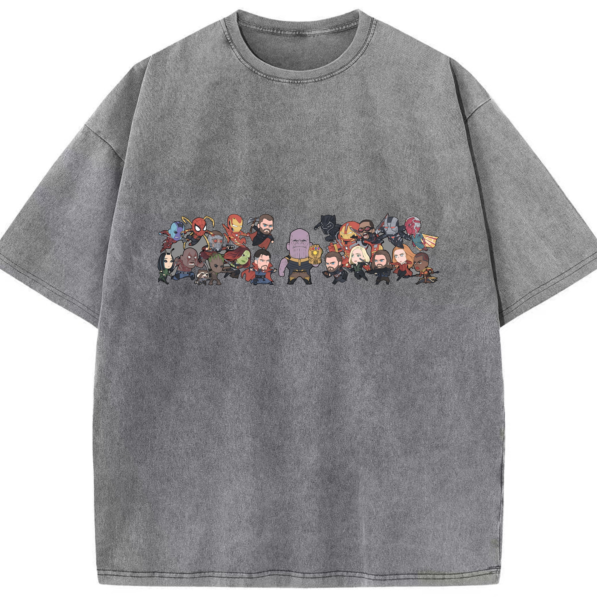 （画像用） アベンジャーズ The Avengers 綿100% ヴィンテージ風 半袖Tシャツ（フロントプリント）