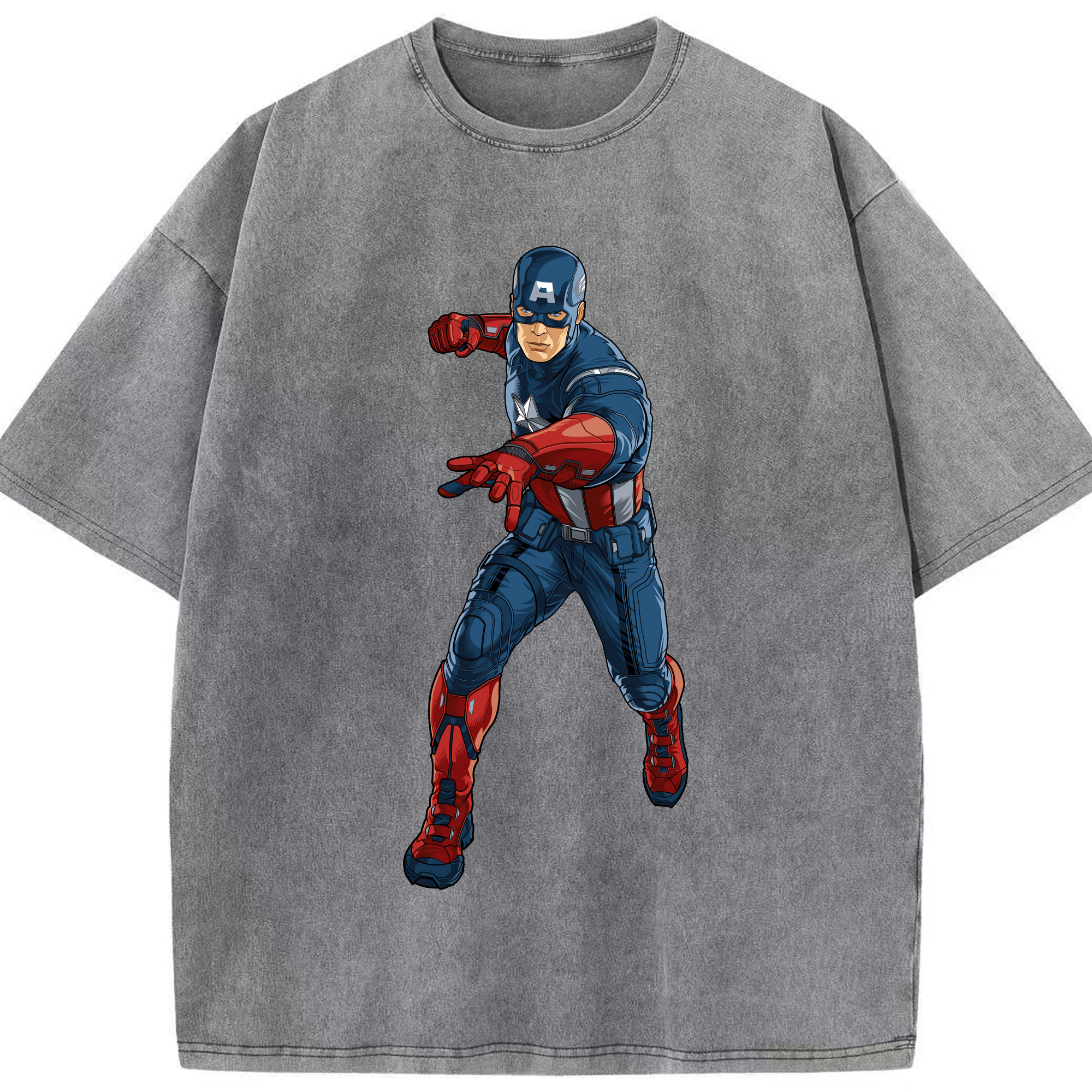 （画像用） アベンジャーズ The Avengers 綿100% ヴィンテージ風 半袖Tシャツ（フロントプリント）