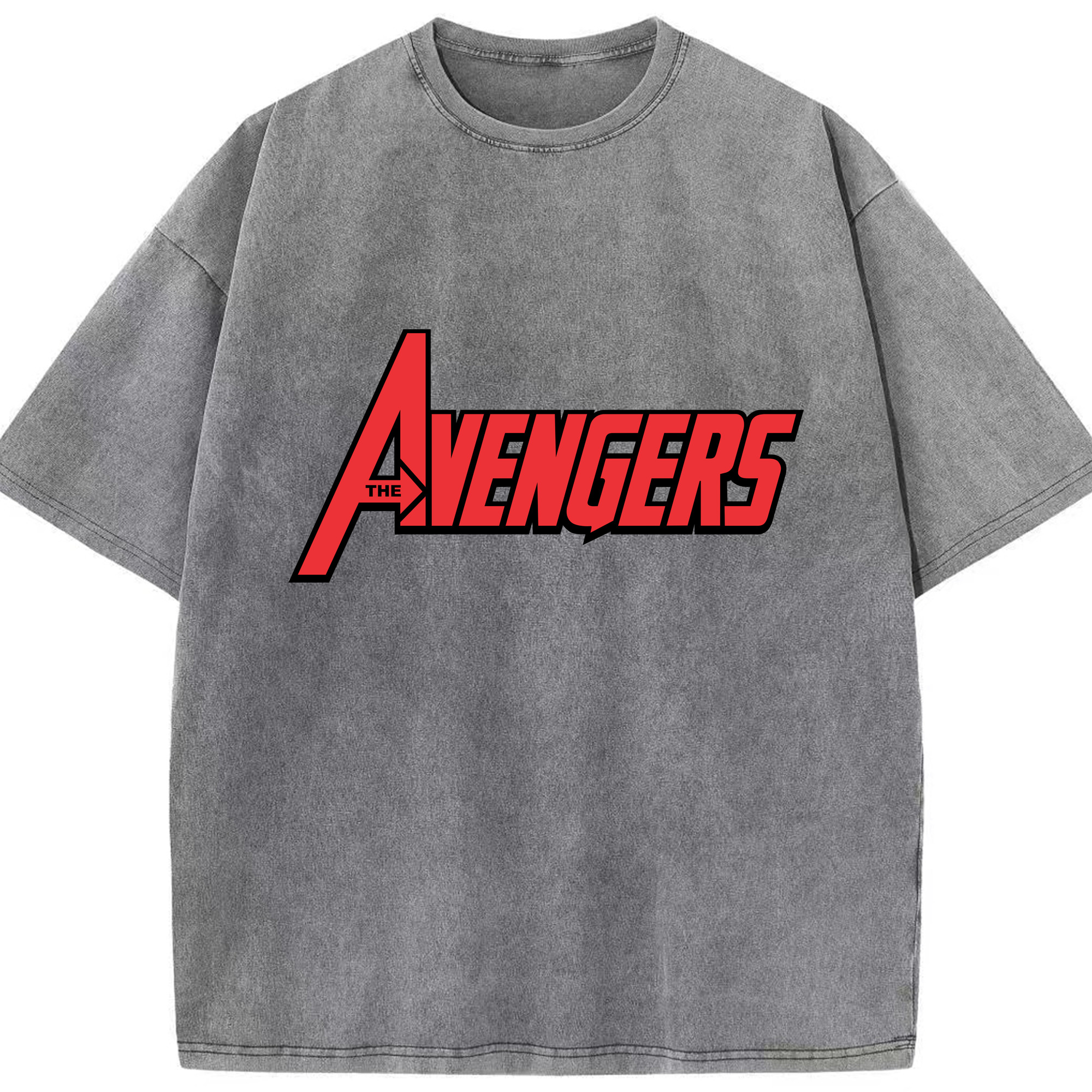 （画像用） アベンジャーズ The Avengers 綿100% ヴィンテージ風 半袖Tシャツ（フロントプリント）
