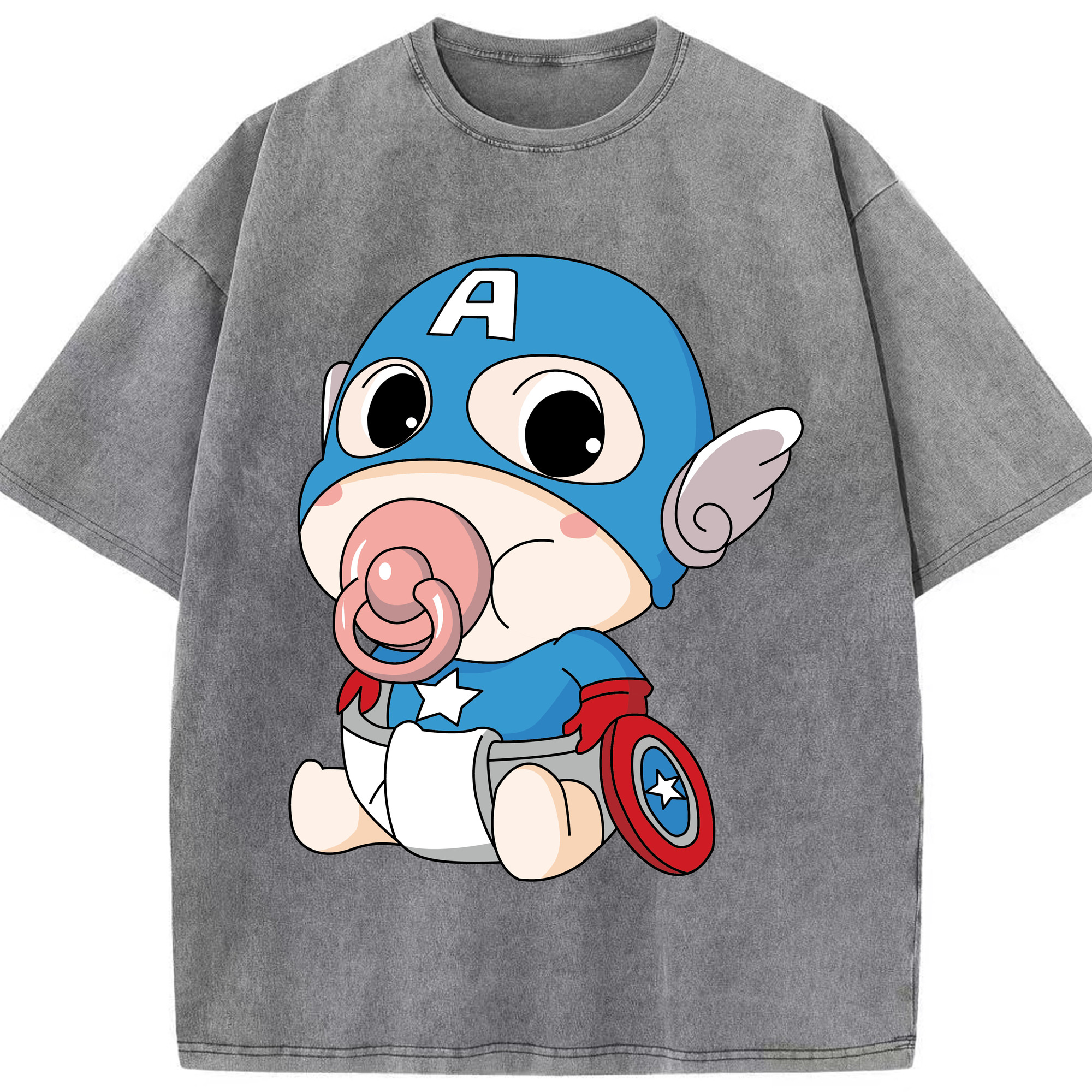 （画像用） アベンジャーズ The Avengers 綿100% ヴィンテージ風 半袖Tシャツ（フロントプリント）