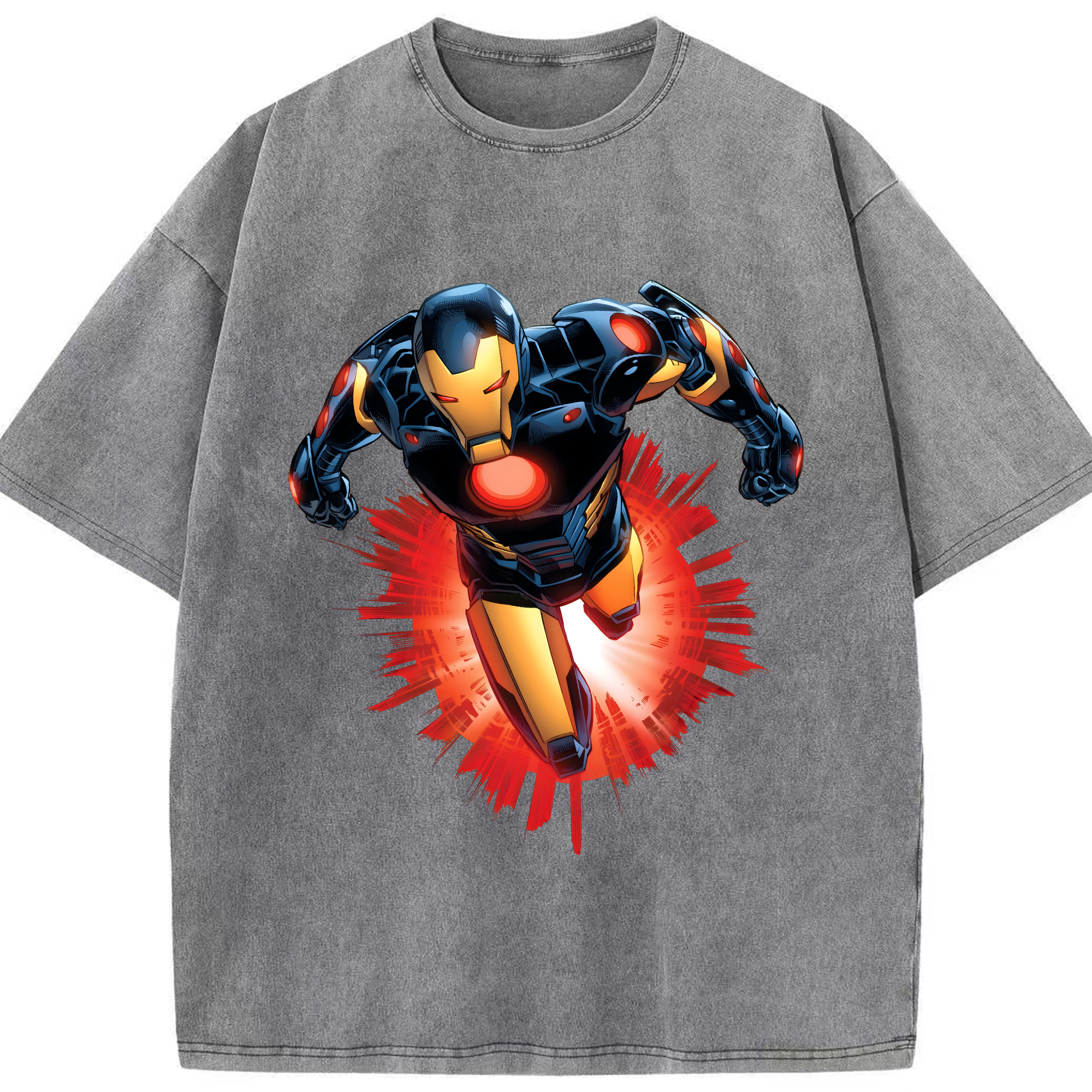 （画像用） アベンジャーズ The Avengers 綿100% ヴィンテージ風 半袖Tシャツ（フロントプリント）