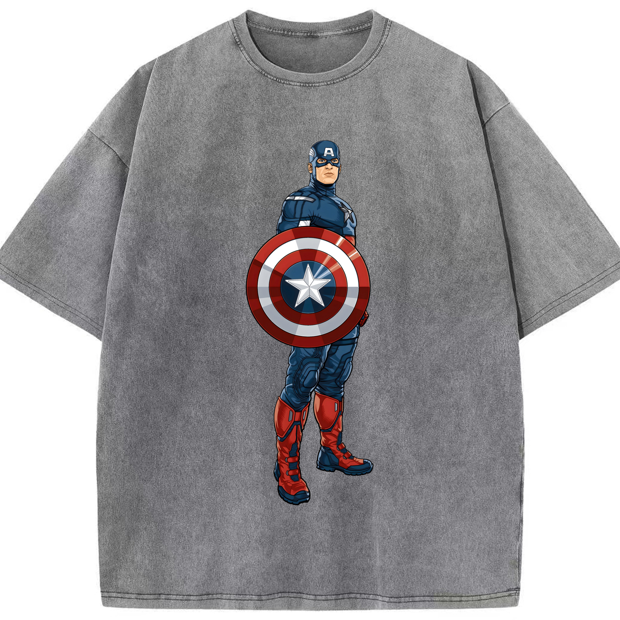 （画像用） アベンジャーズ The Avengers 綿100% ヴィンテージ風 半袖Tシャツ（フロントプリント）