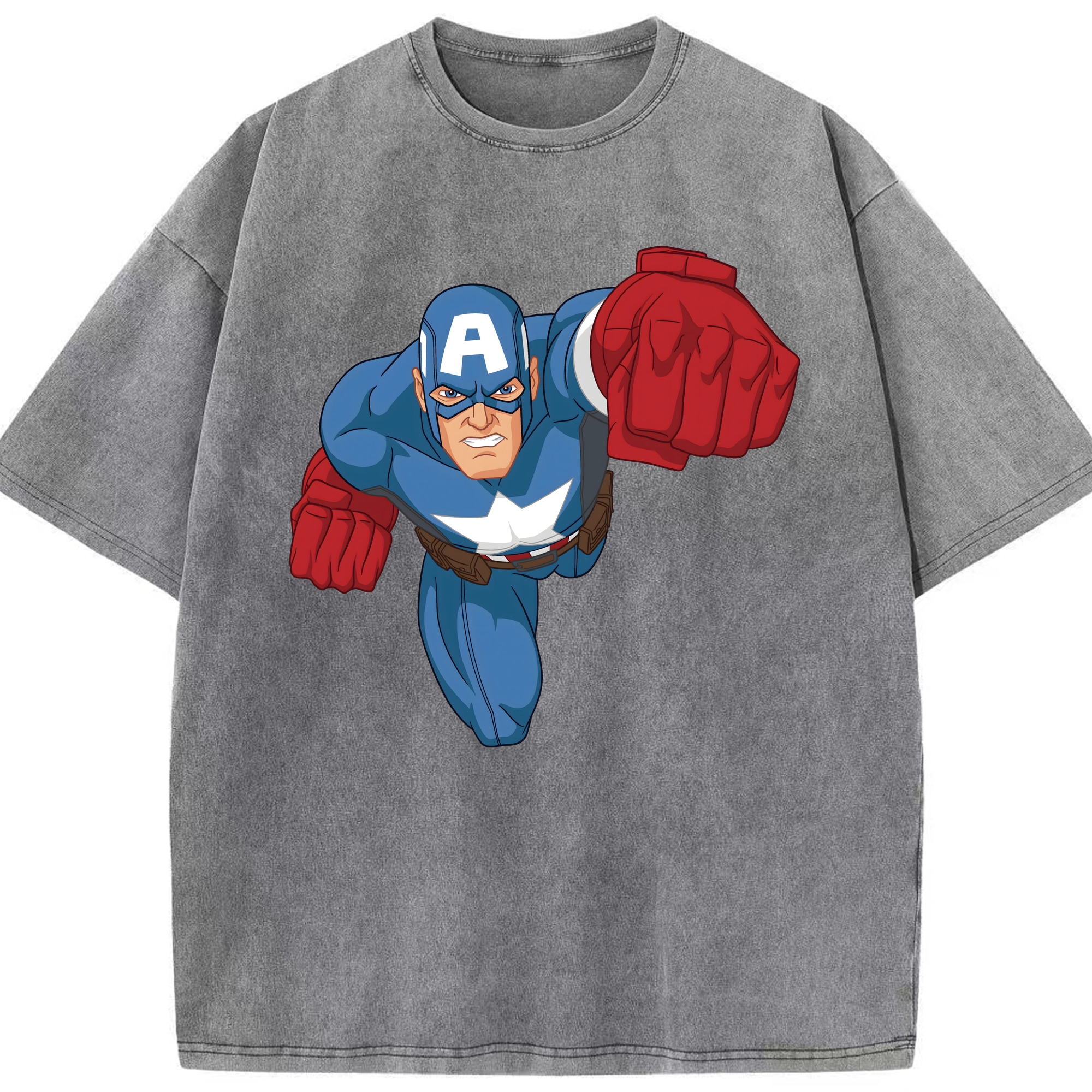 （画像用） アベンジャーズ The Avengers 綿100% ヴィンテージ風 半袖Tシャツ（フロントプリント）