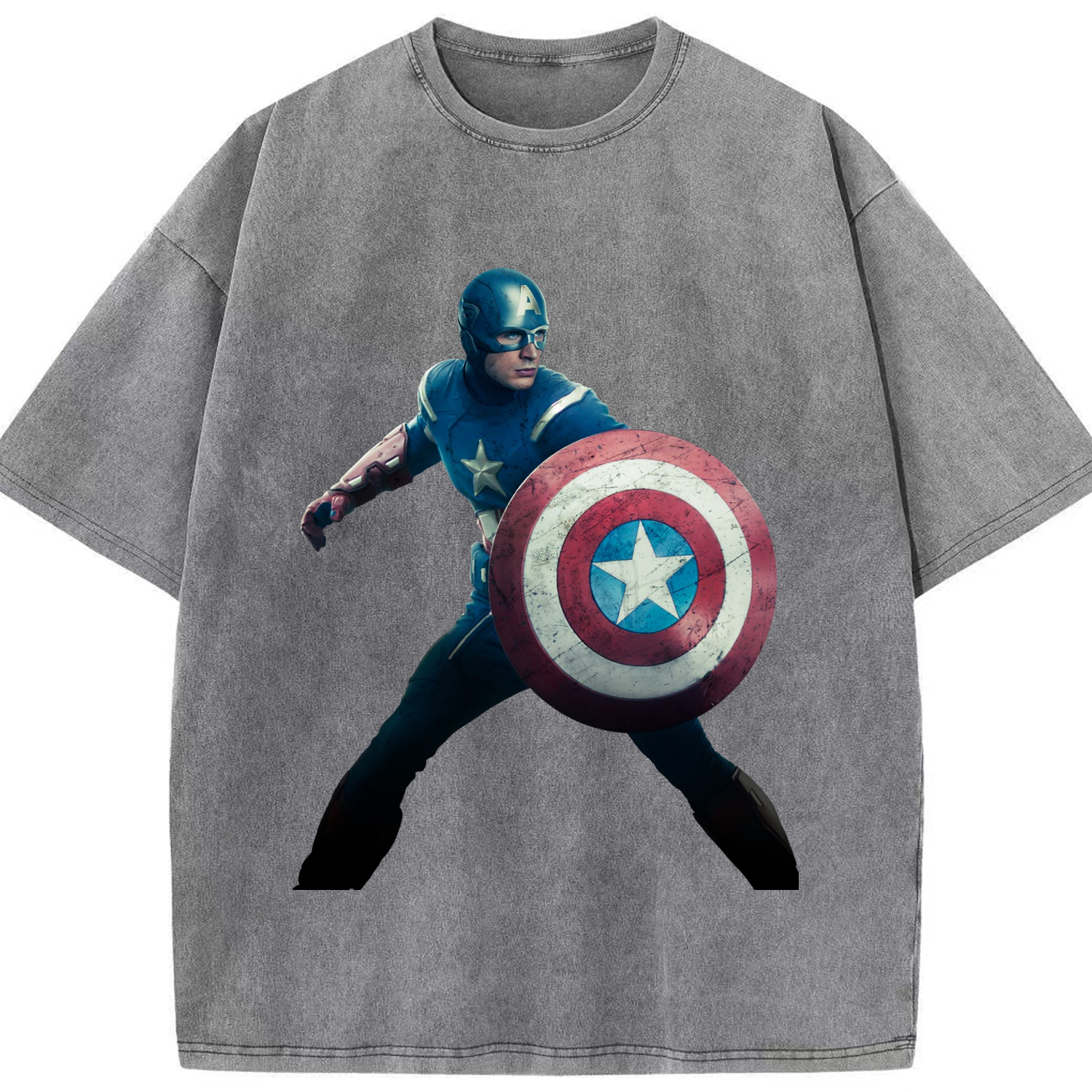 （画像用） アベンジャーズ The Avengers 綿100% ヴィンテージ風 半袖Tシャツ（フロントプリント）