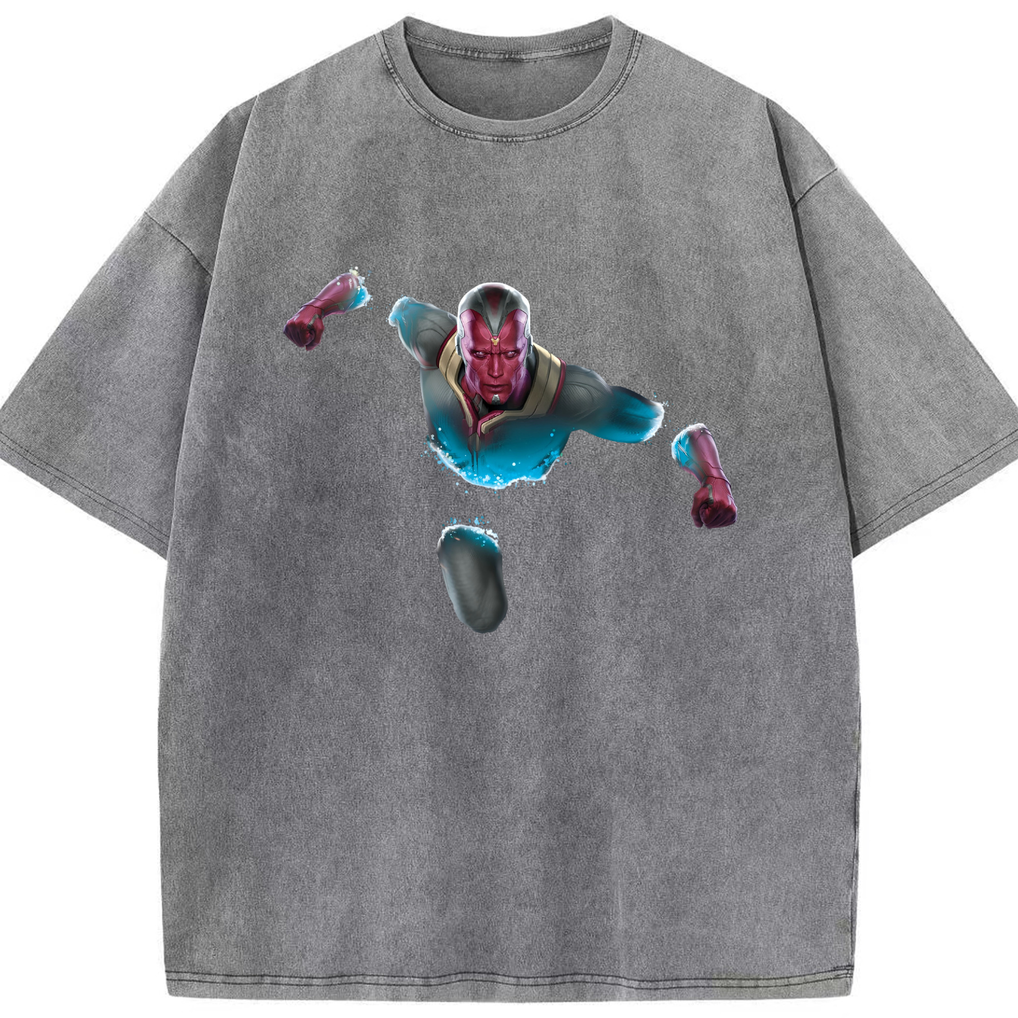 （画像用） アベンジャーズ The Avengers 綿100% ヴィンテージ風 半袖Tシャツ（フロントプリント）