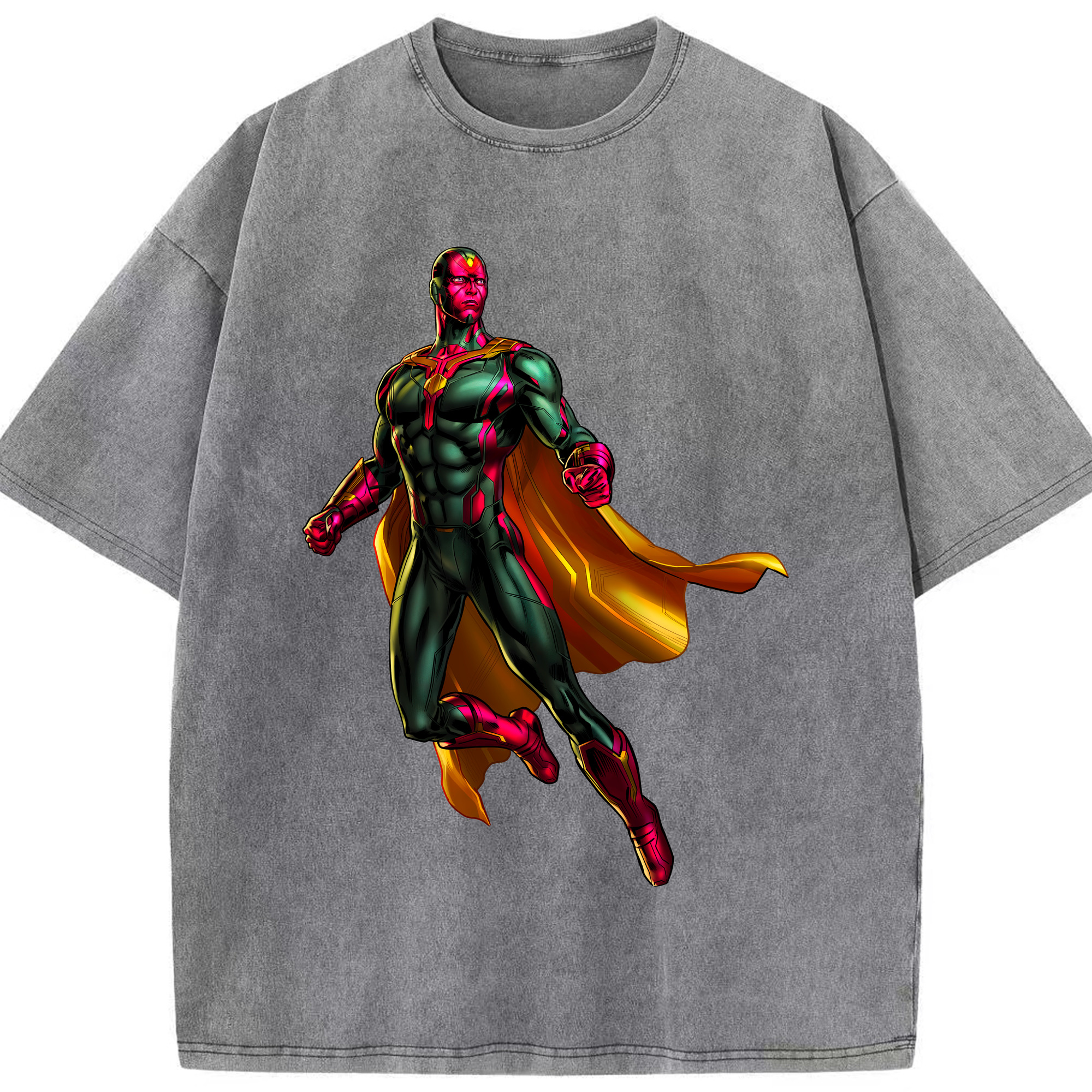（画像用） アベンジャーズ The Avengers 綿100% ヴィンテージ風 半袖Tシャツ（フロントプリント）