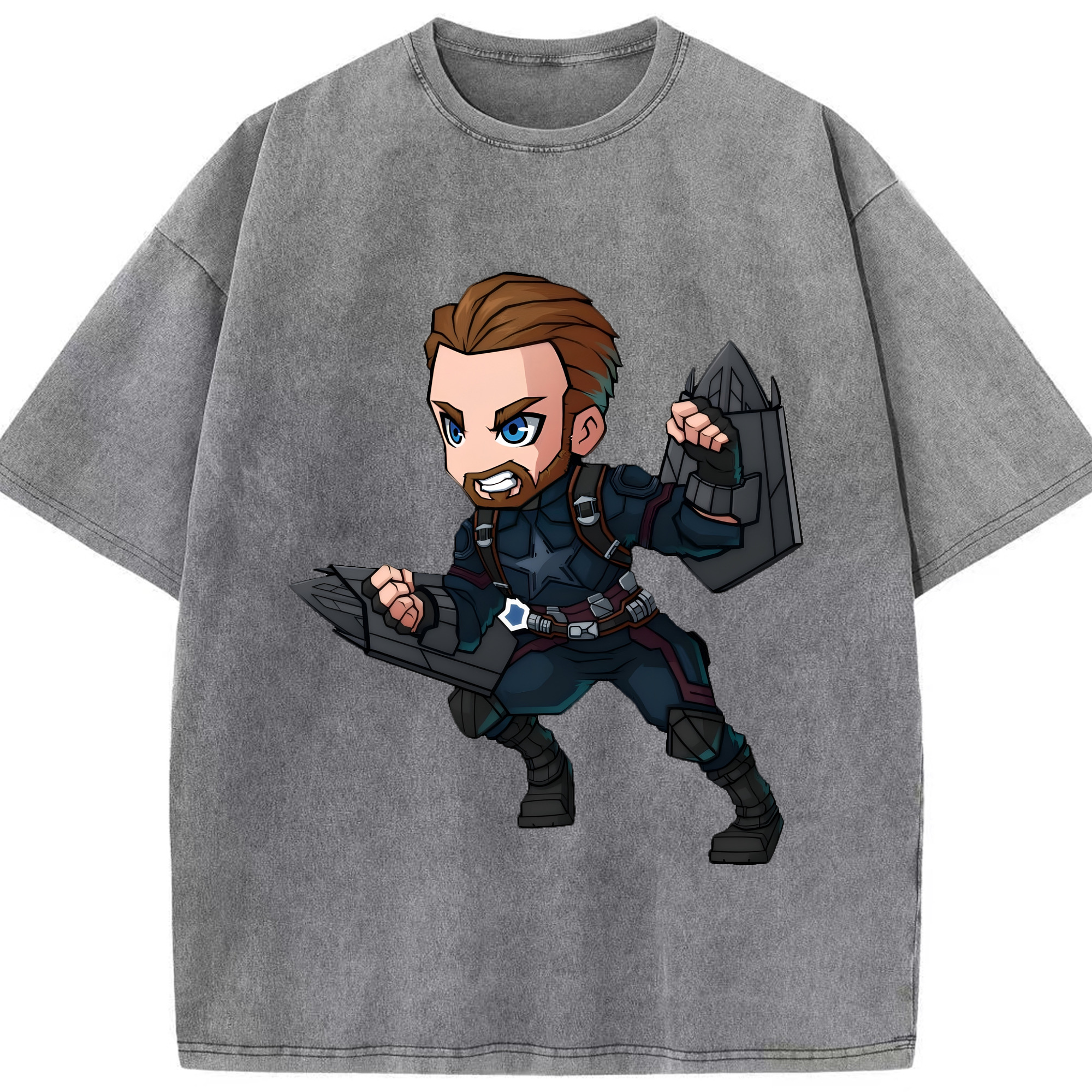 （画像用） アベンジャーズ The Avengers 綿100% ヴィンテージ風 半袖Tシャツ（フロントプリント）