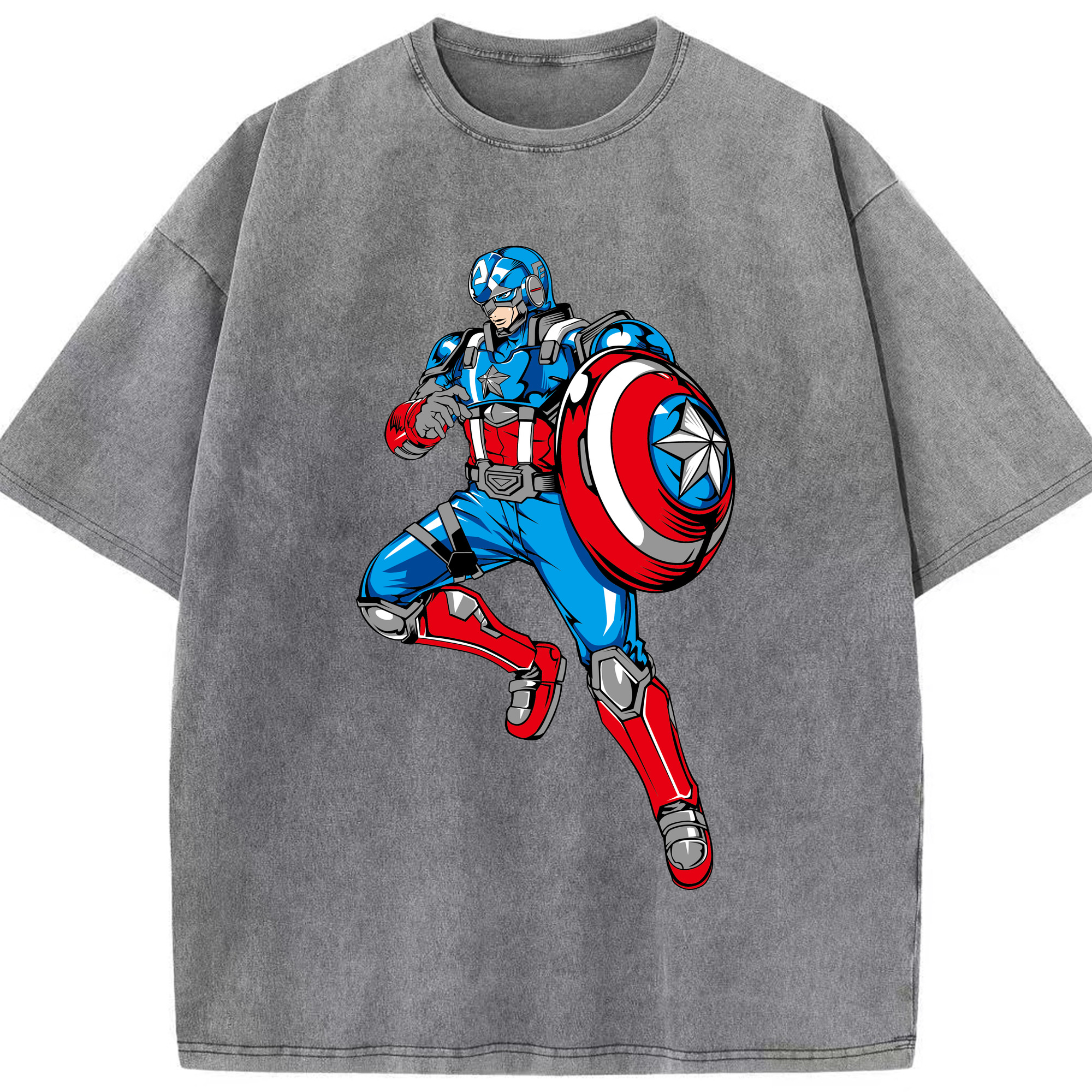 （画像用） アベンジャーズ The Avengers 綿100% ヴィンテージ風 半袖Tシャツ（フロントプリント）
