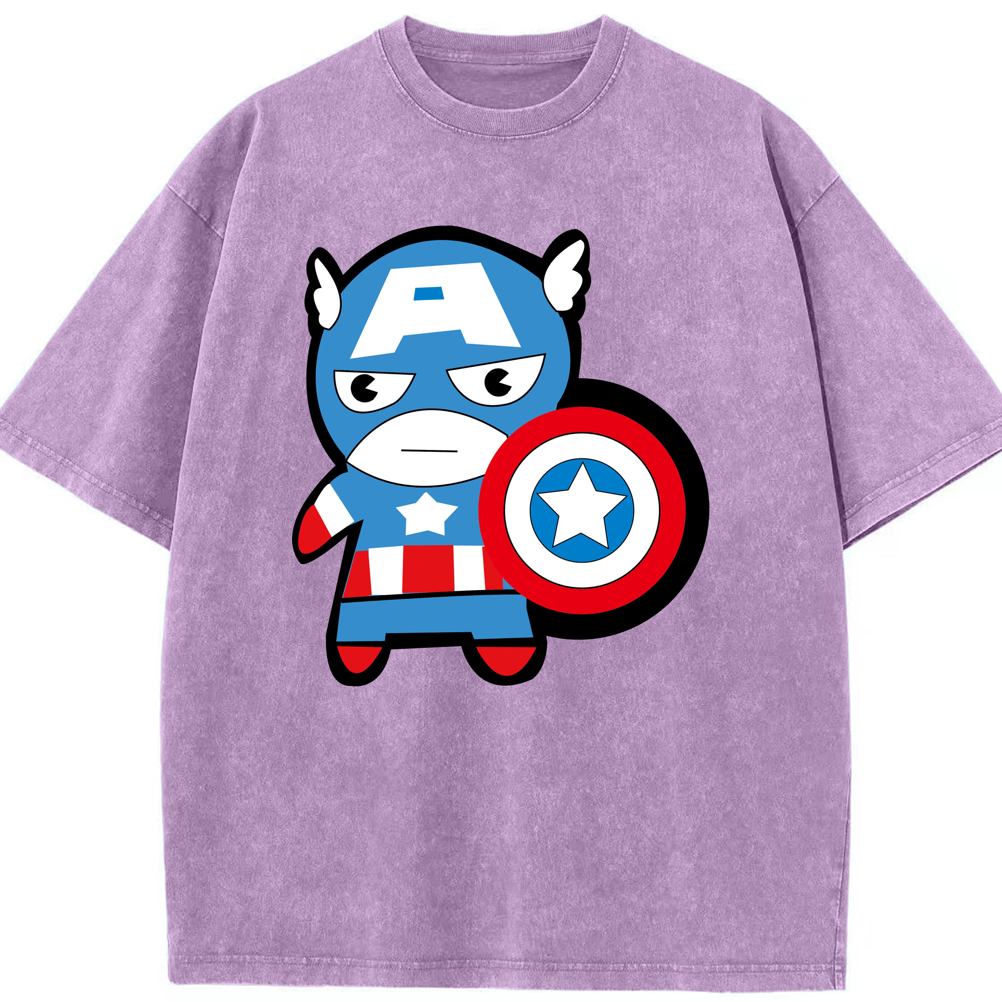 （画像用） アベンジャーズ The Avengers 綿100% ヴィンテージ風 半袖Tシャツ（フロントプリント）