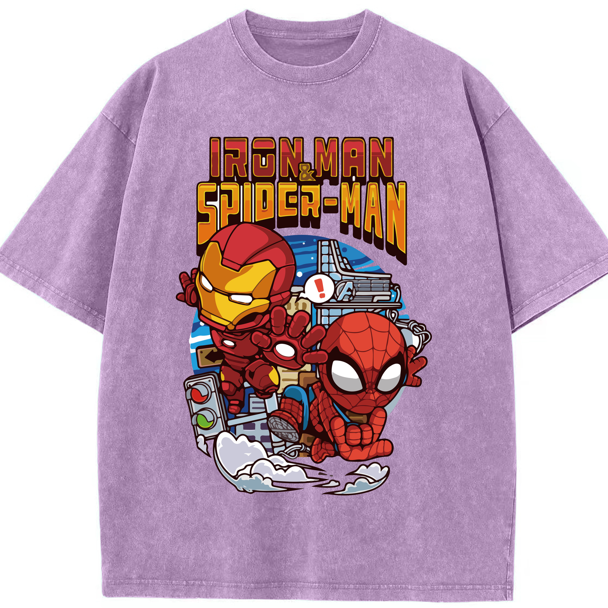 （画像用） アベンジャーズ The Avengers 綿100% ヴィンテージ風 半袖Tシャツ（フロントプリント）