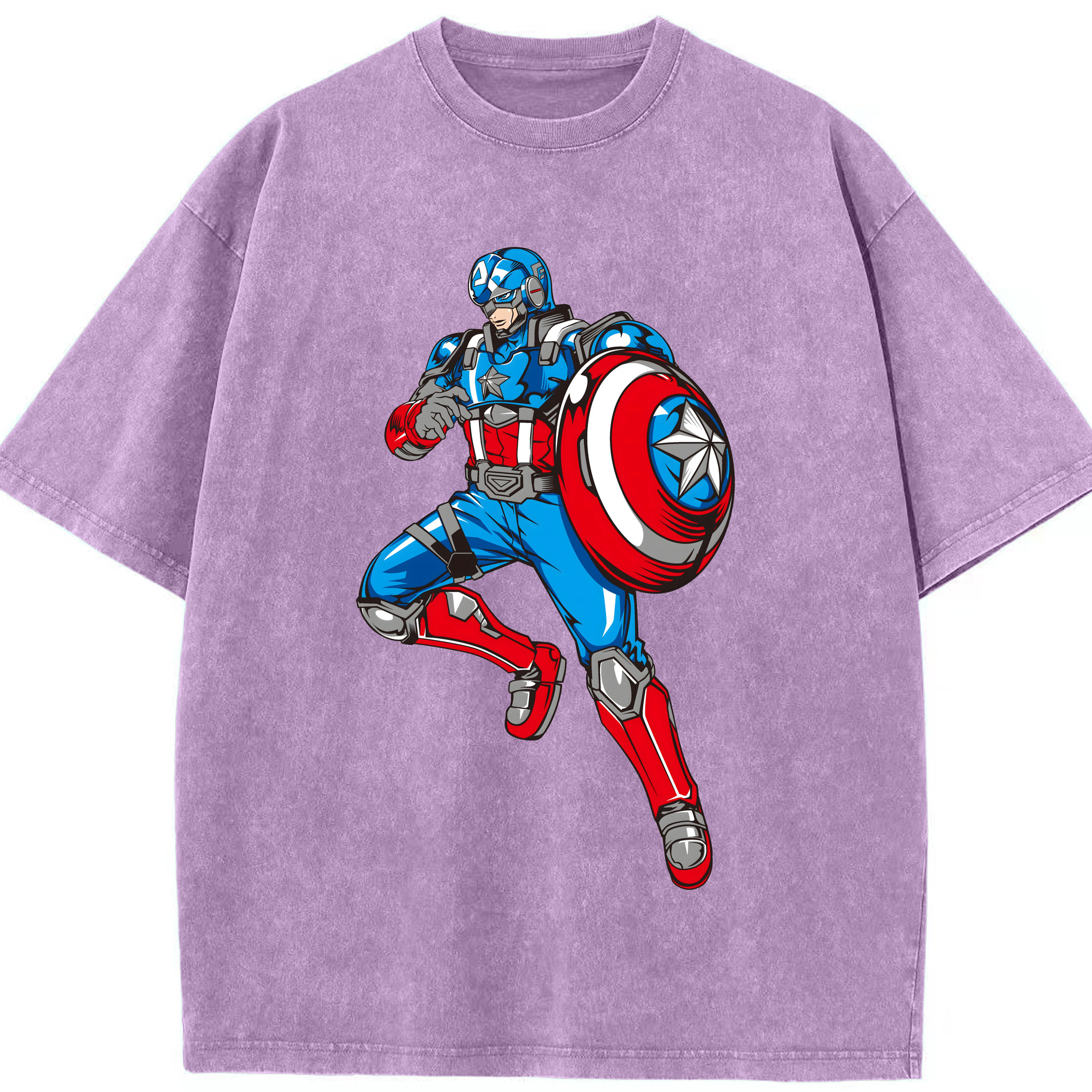 （画像用） アベンジャーズ The Avengers 綿100% ヴィンテージ風 半袖Tシャツ（フロントプリント）