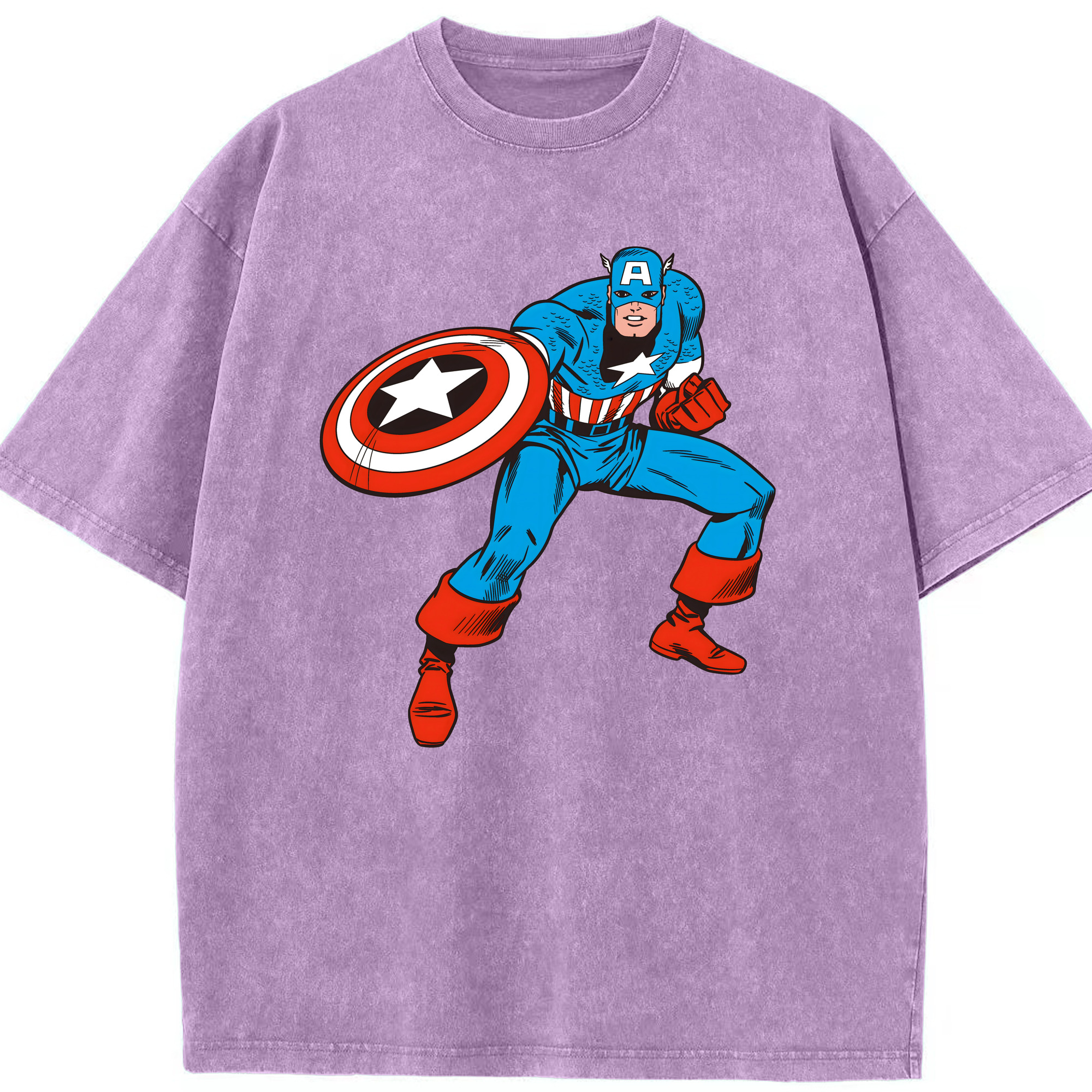 （画像用） アベンジャーズ The Avengers 綿100% ヴィンテージ風 半袖Tシャツ（フロントプリント）