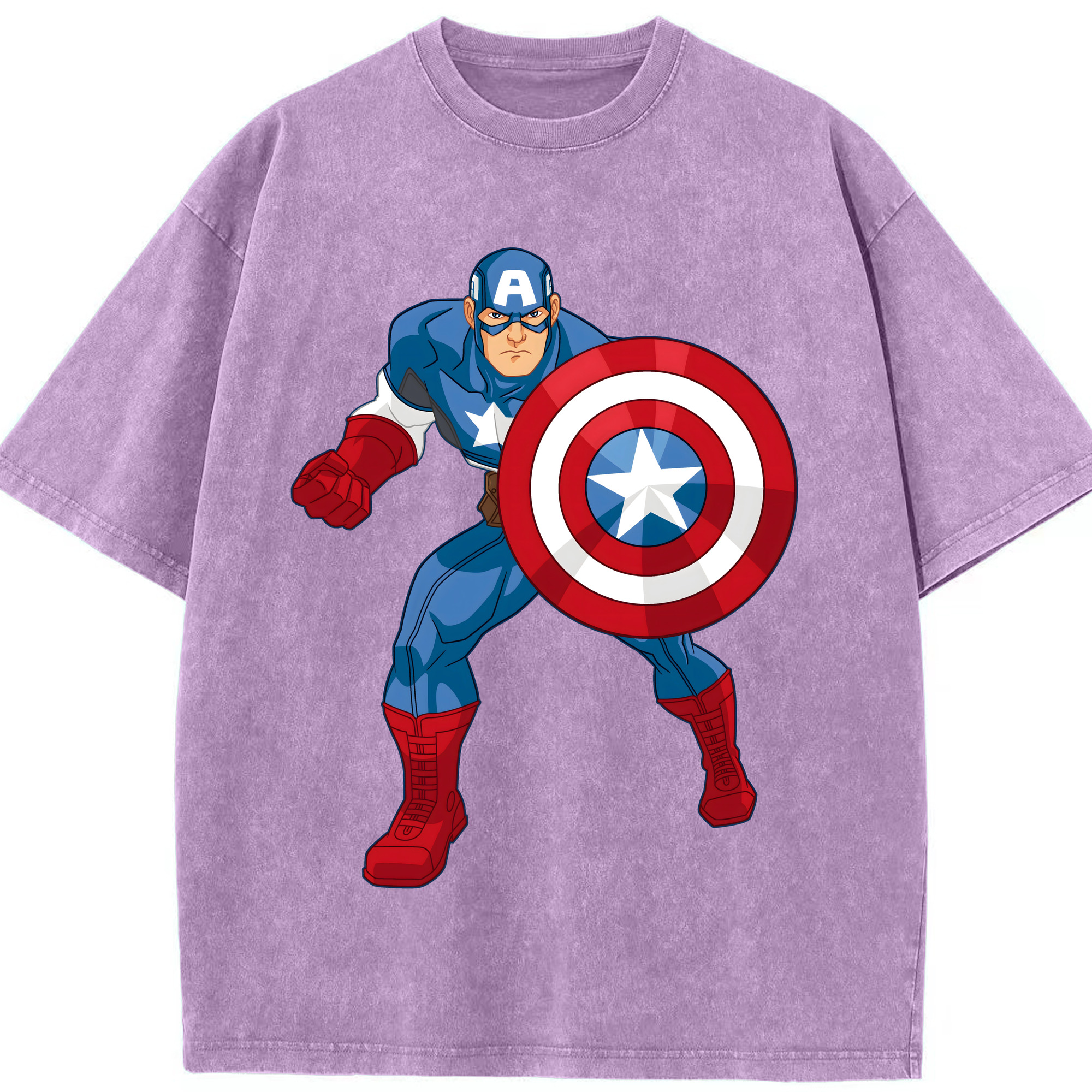 （画像用） アベンジャーズ The Avengers 綿100% ヴィンテージ風 半袖Tシャツ（フロントプリント）