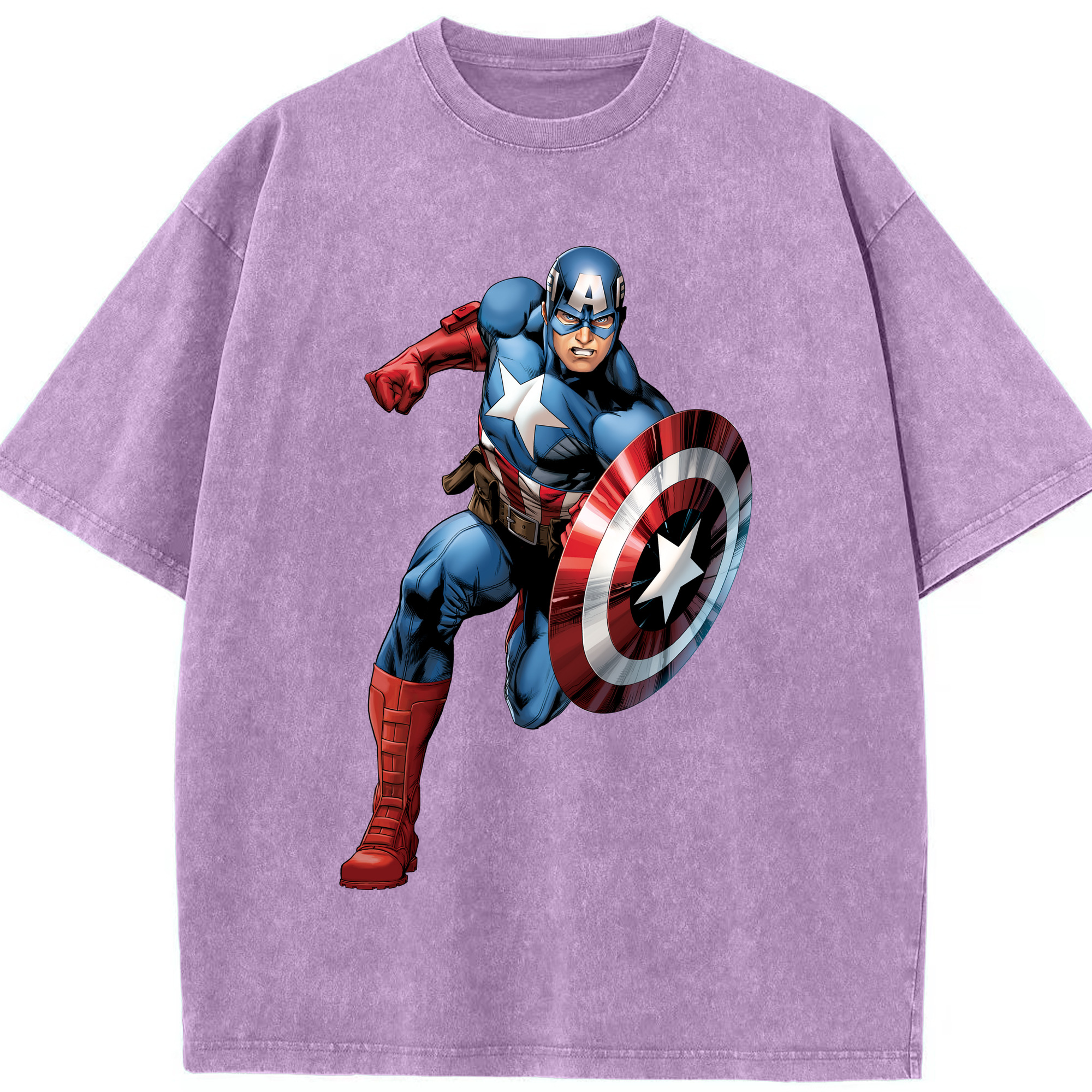 （画像用） アベンジャーズ The Avengers 綿100% ヴィンテージ風 半袖Tシャツ（フロントプリント）