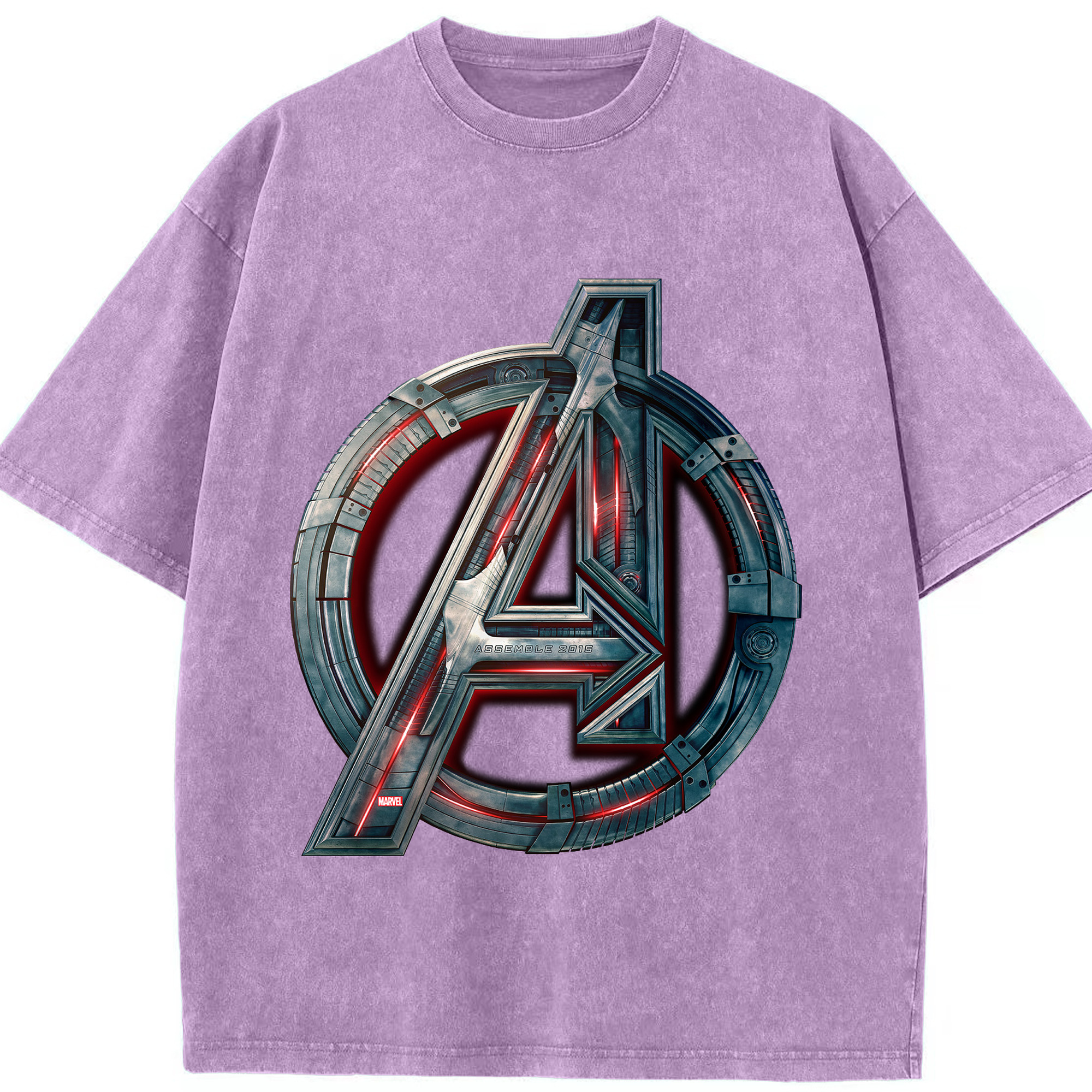 （画像用） アベンジャーズ The Avengers 綿100% ヴィンテージ風 半袖Tシャツ（フロントプリント）