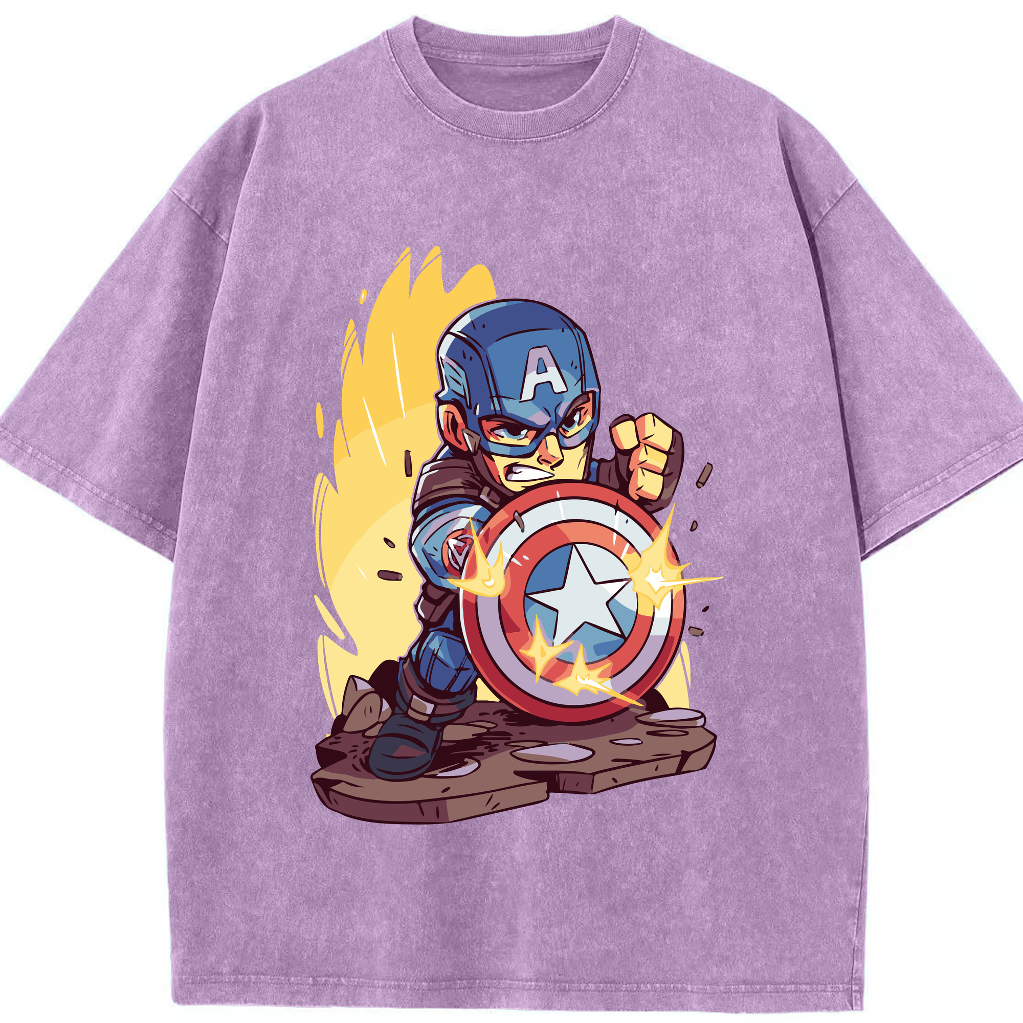 （画像用） アベンジャーズ The Avengers 綿100% ヴィンテージ風 半袖Tシャツ（フロントプリント）