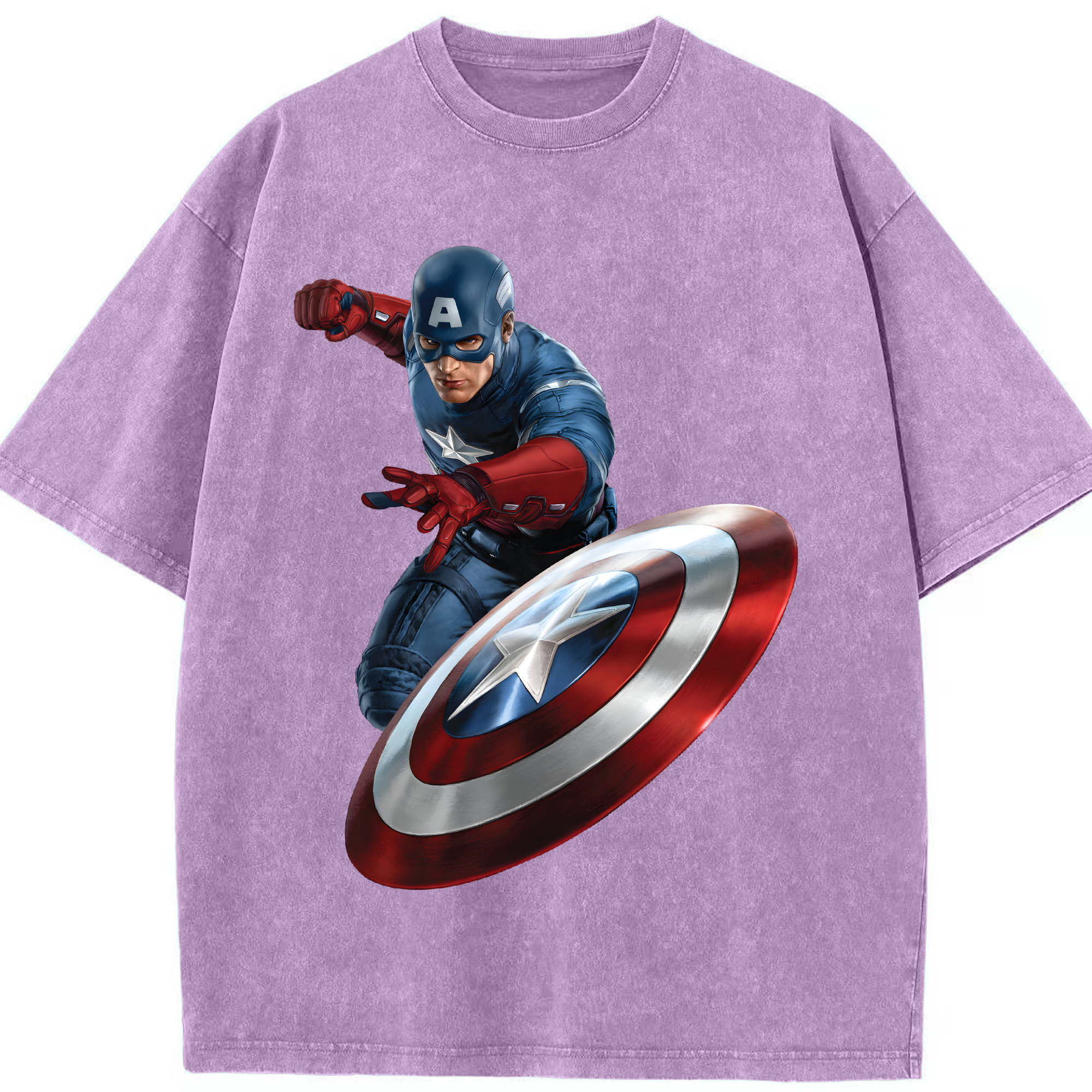 （画像用） アベンジャーズ The Avengers 綿100% ヴィンテージ風 半袖Tシャツ（フロントプリント）