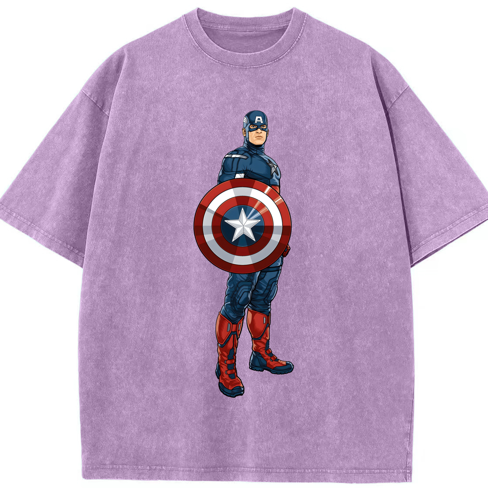 （画像用） アベンジャーズ The Avengers 綿100% ヴィンテージ風 半袖Tシャツ（フロントプリント）