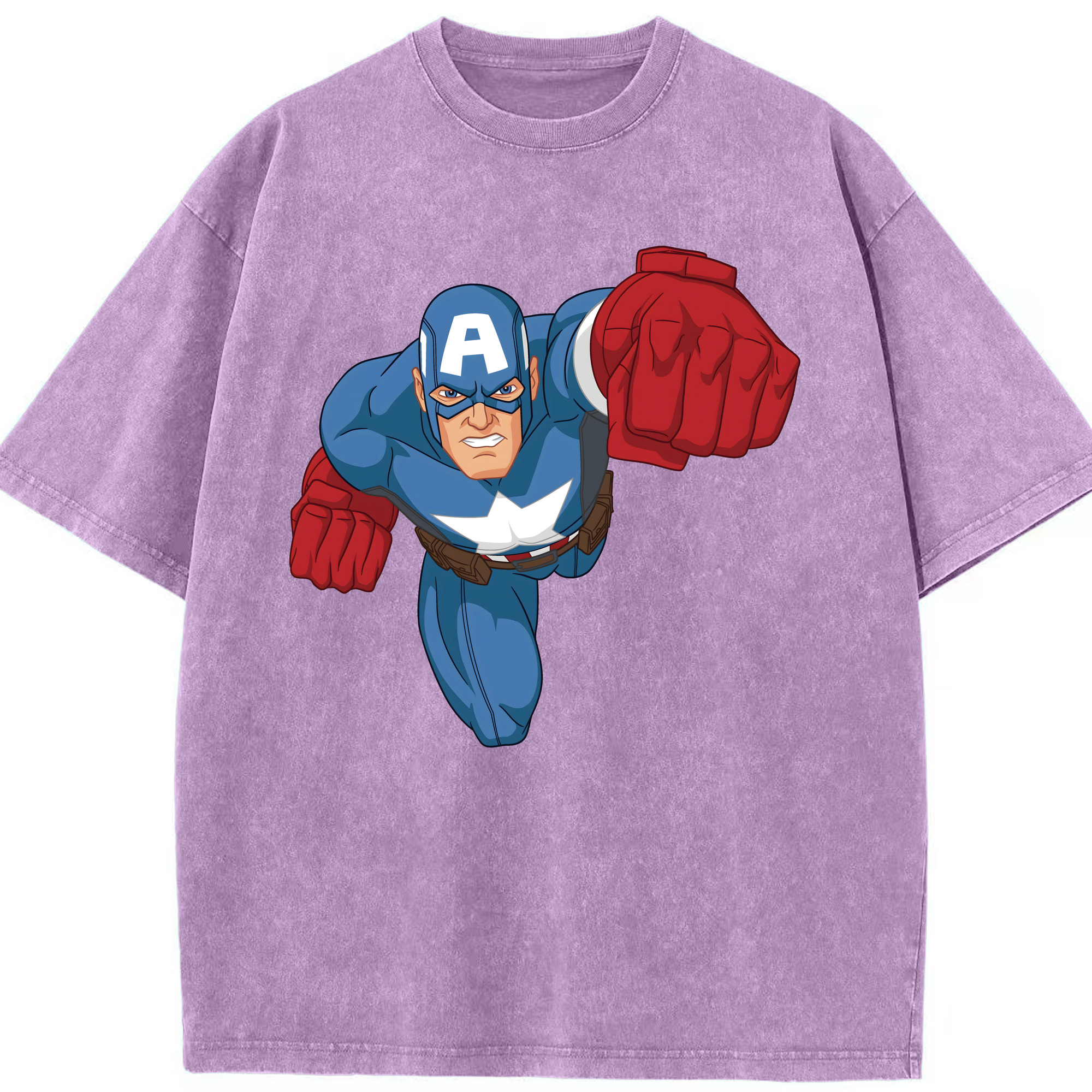 （画像用） アベンジャーズ The Avengers 綿100% ヴィンテージ風 半袖Tシャツ（フロントプリント）
