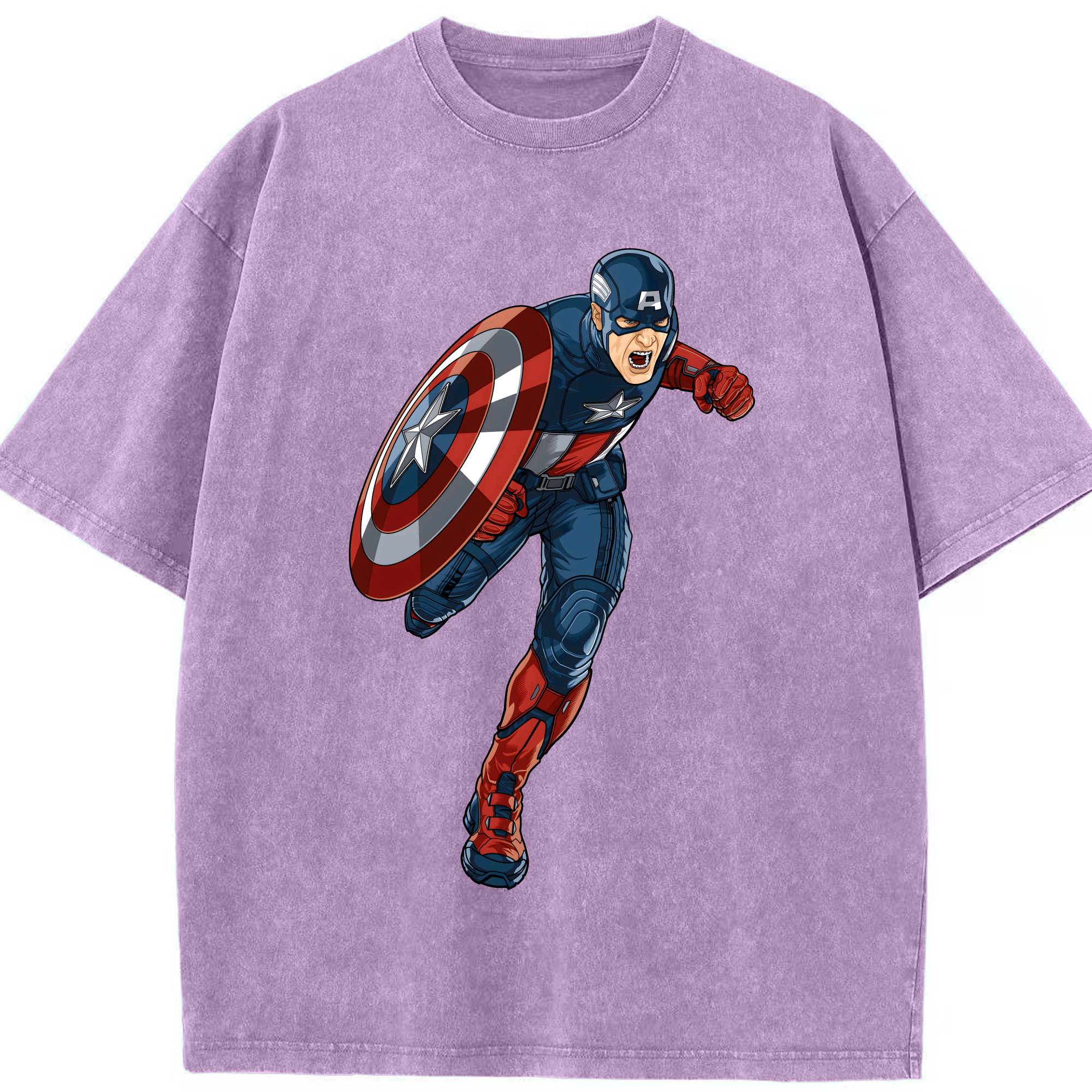 （画像用） アベンジャーズ The Avengers 綿100% ヴィンテージ風 半袖Tシャツ（フロントプリント）