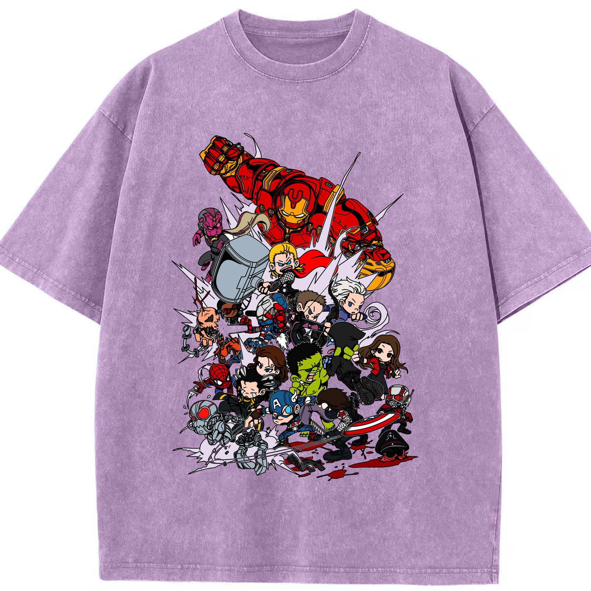 （画像用） アベンジャーズ The Avengers 綿100% ヴィンテージ風 半袖Tシャツ（フロントプリント）