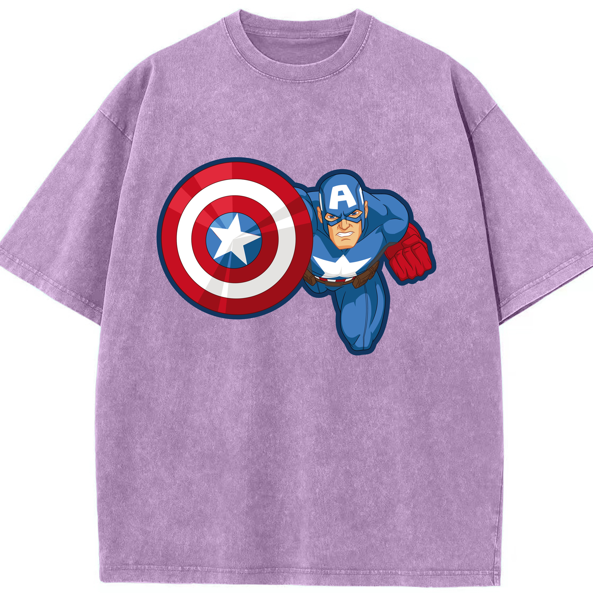 （画像用） アベンジャーズ The Avengers 綿100% ヴィンテージ風 半袖Tシャツ（フロントプリント）