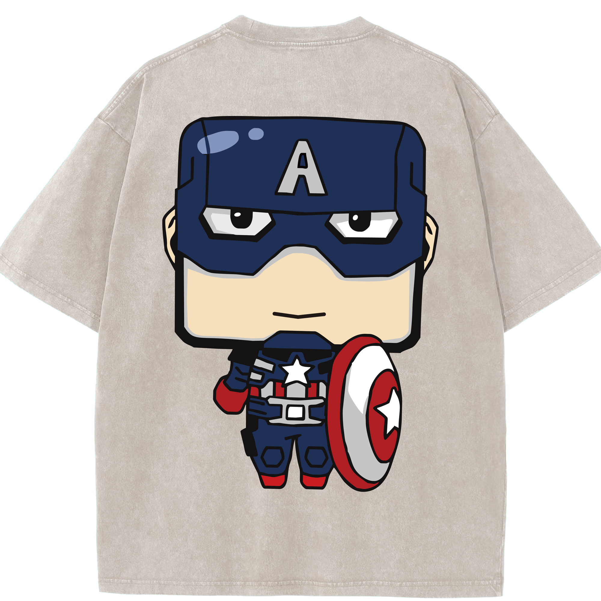 （画像用） アベンジャーズ The Avengers 綿100% ヴィンテージ風 半袖Tシャツ（背面プリント）