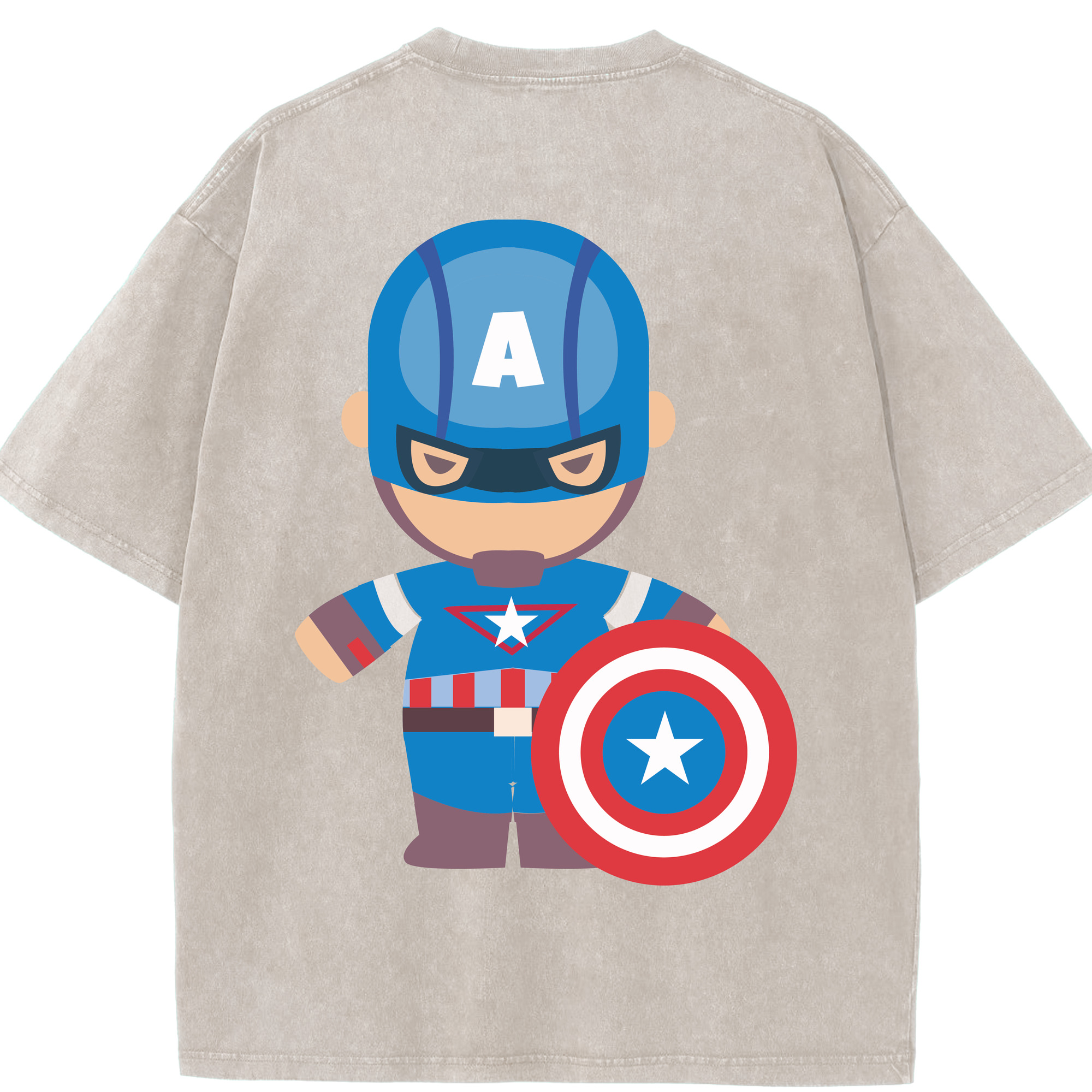 （画像用） アベンジャーズ The Avengers 綿100% ヴィンテージ風 半袖Tシャツ（背面プリント）