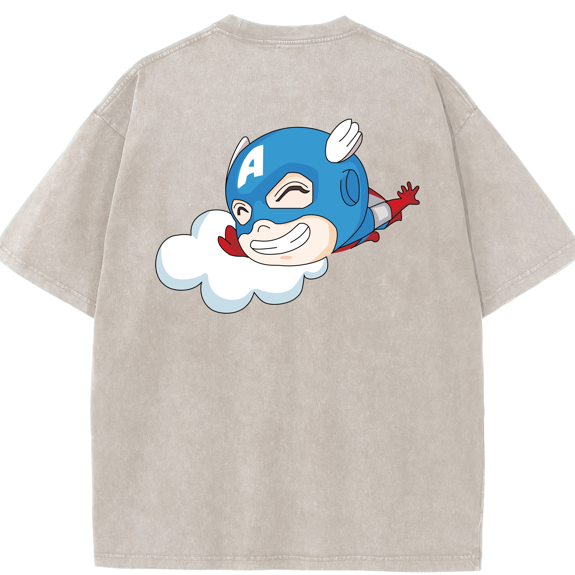 （画像用） アベンジャーズ The Avengers 綿100% ヴィンテージ風 半袖Tシャツ（背面プリント）